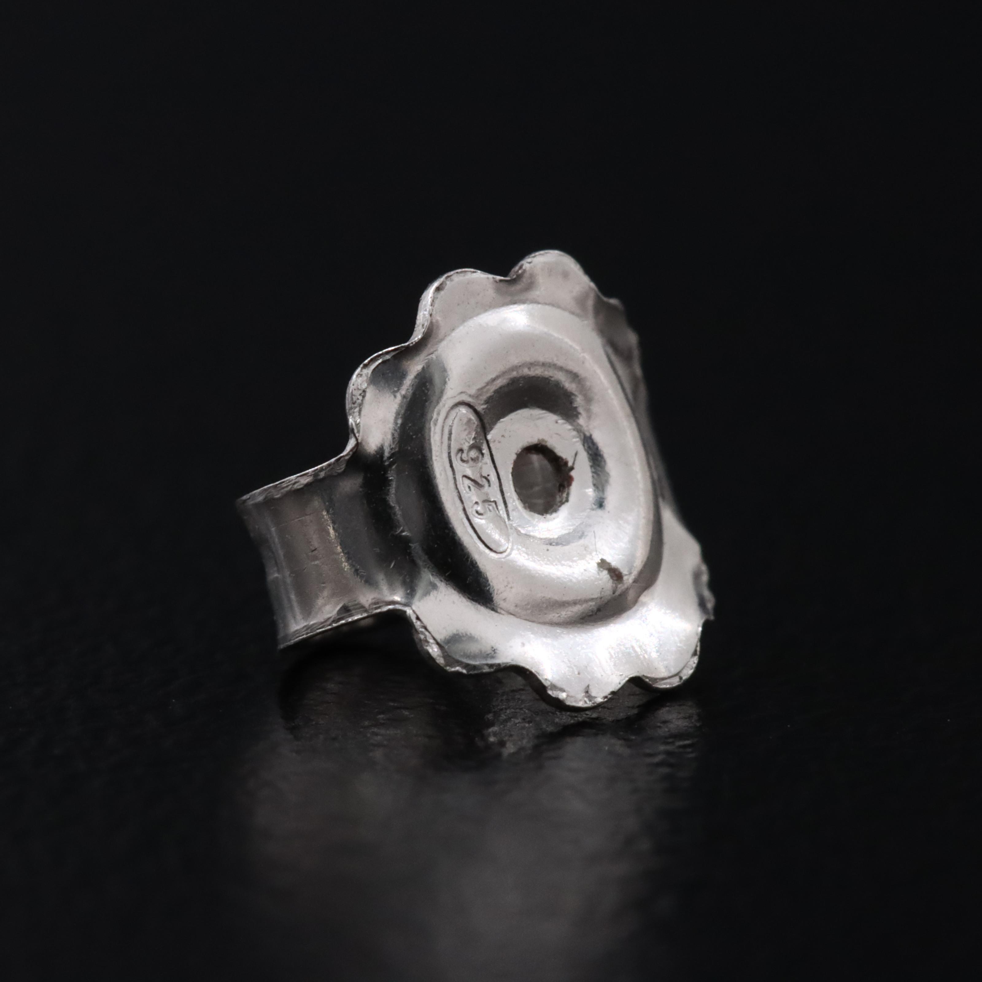 Sterling Disc Earrings