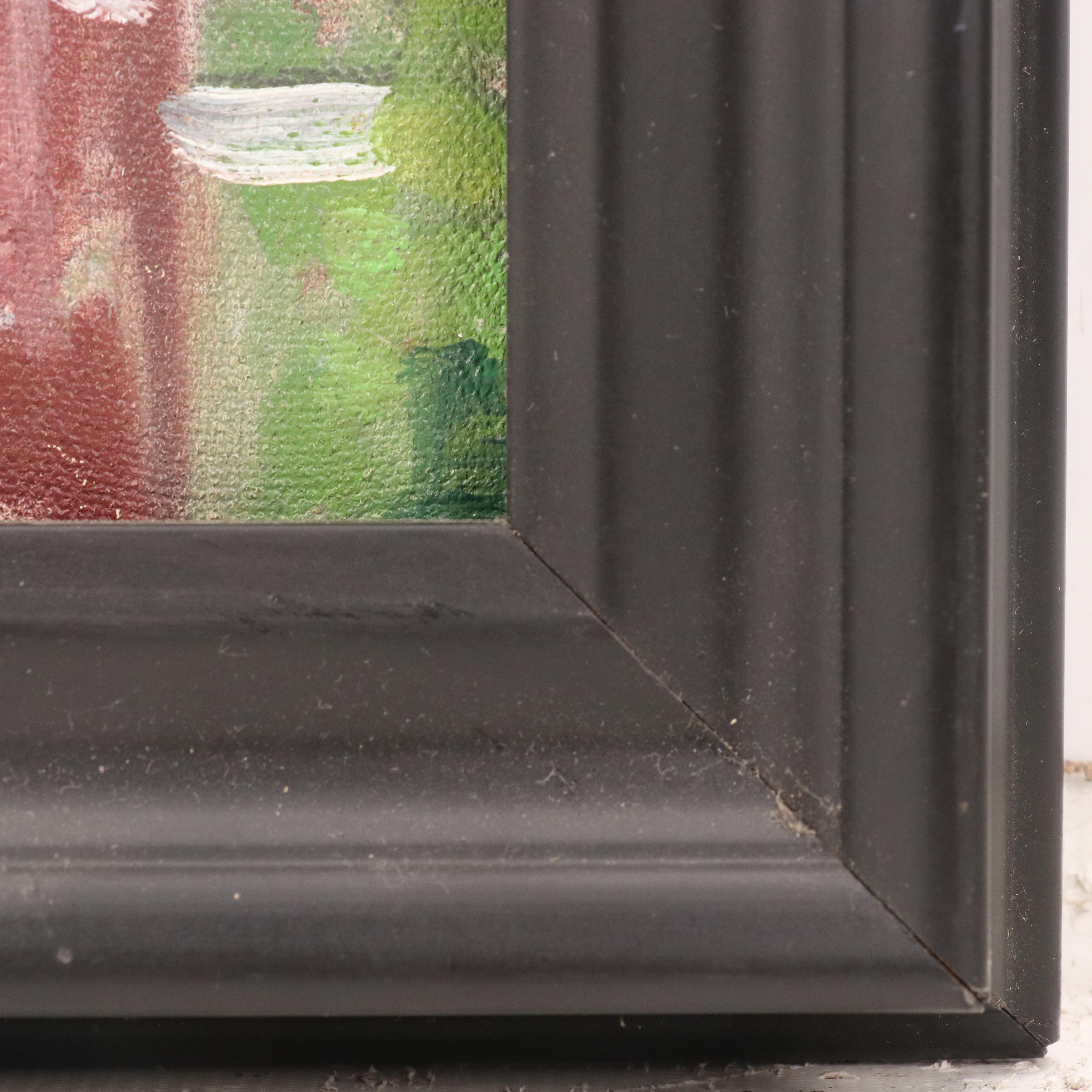 Urban Cityscape Acrylic Painting