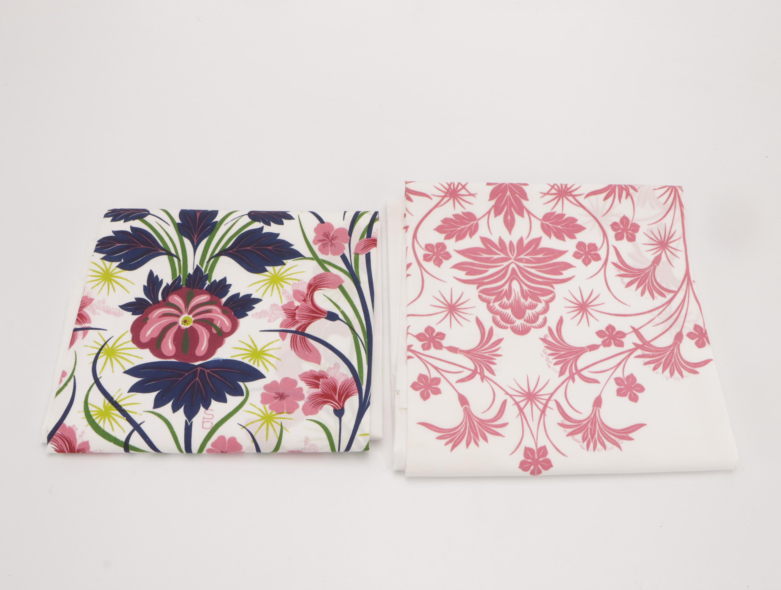 Bagshaws of St. Lucia Silk Screen Textile Totes, Pillow Covers, and Remnants