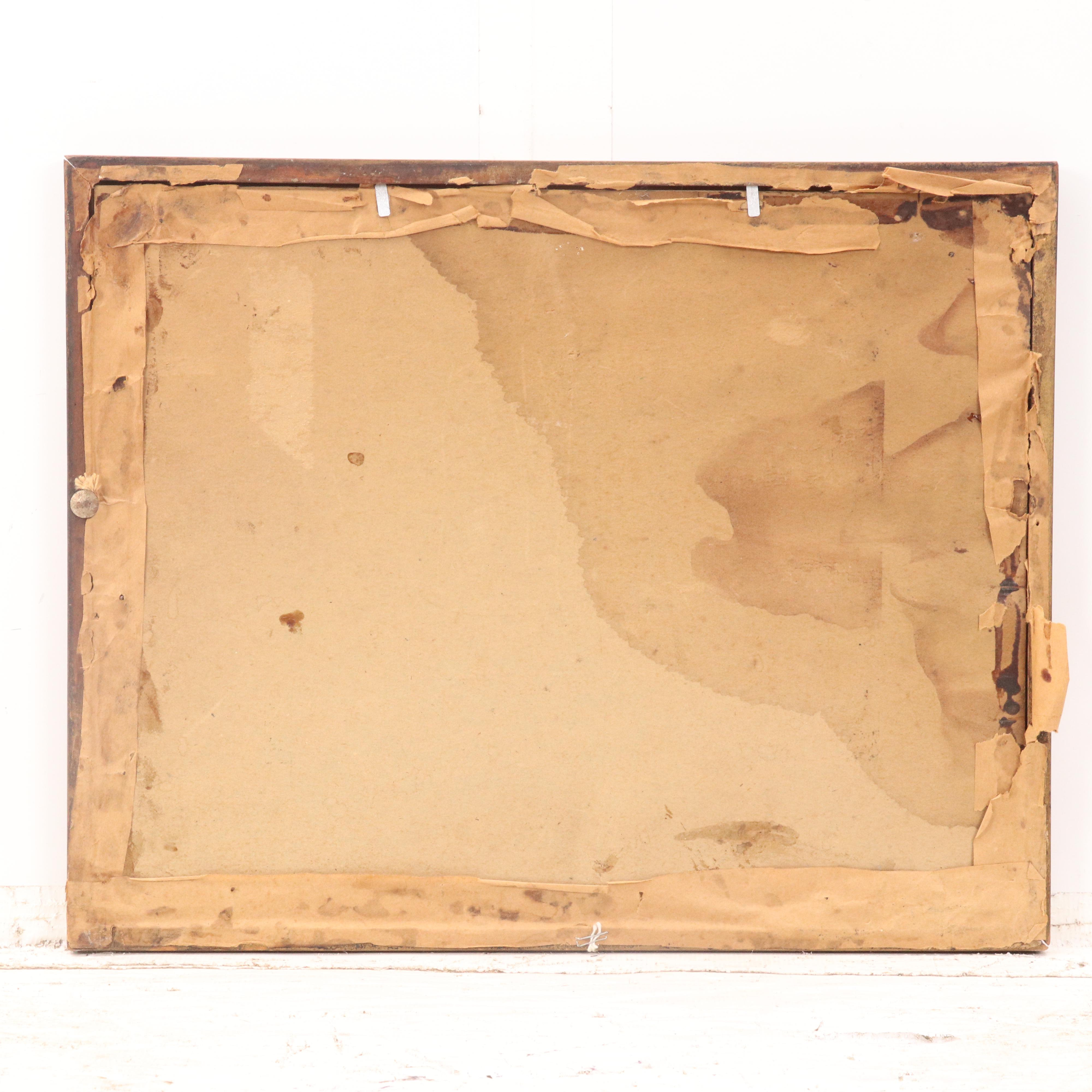 American Winter Watercolor Landscape of Marbuan Mine, Buffalo, 1936