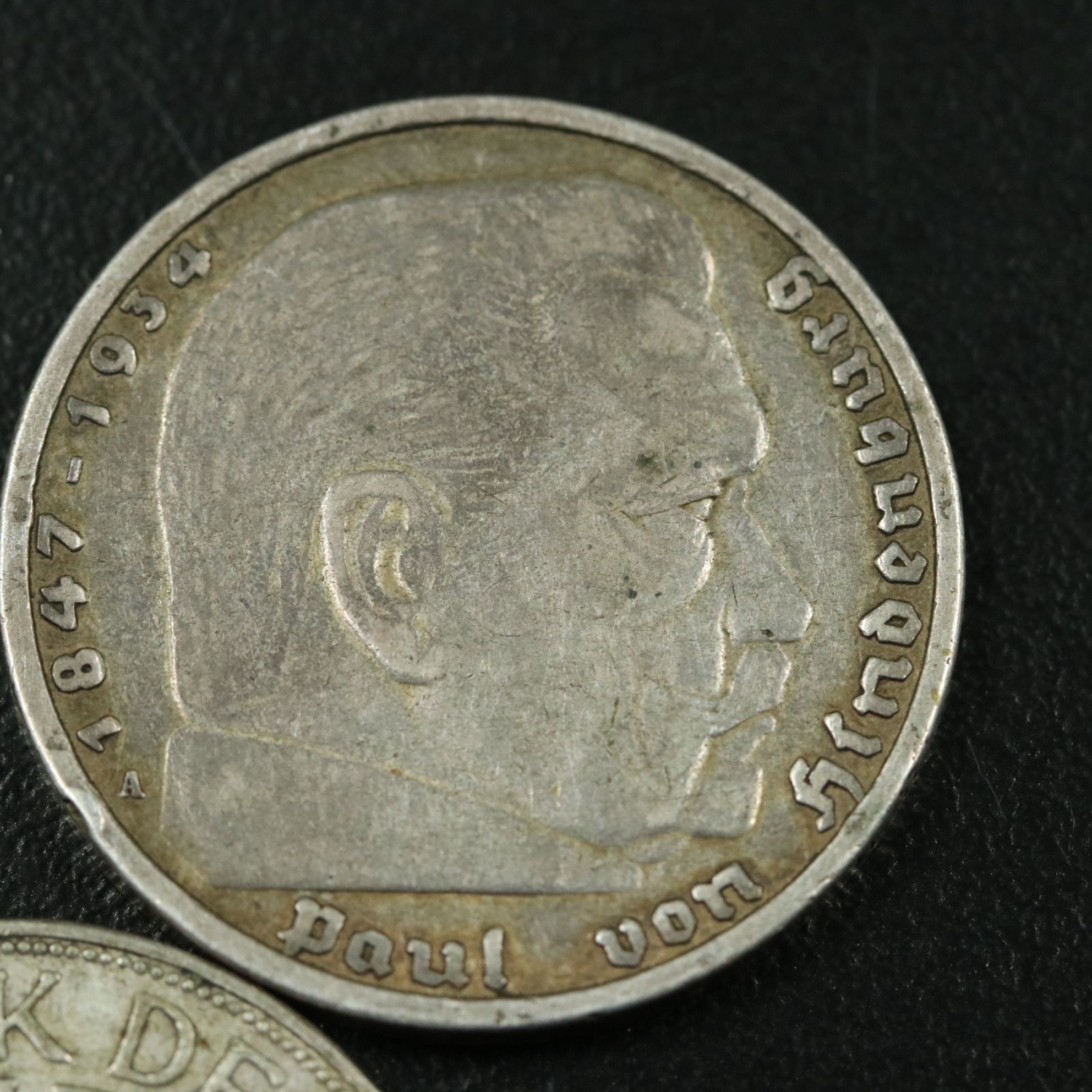 Three German Silver 5 Mark Coins