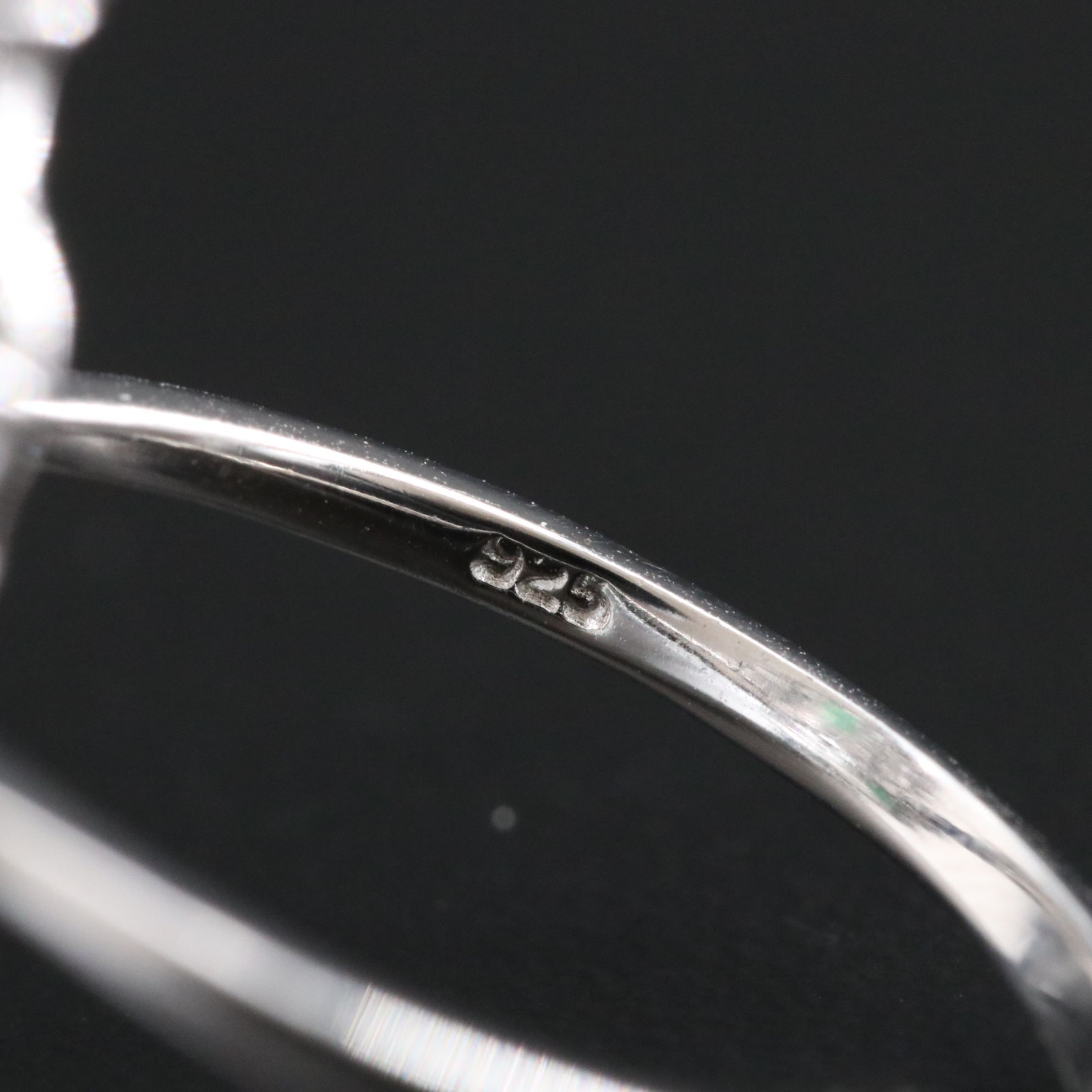 Sterling Emerald and Sapphire Ring