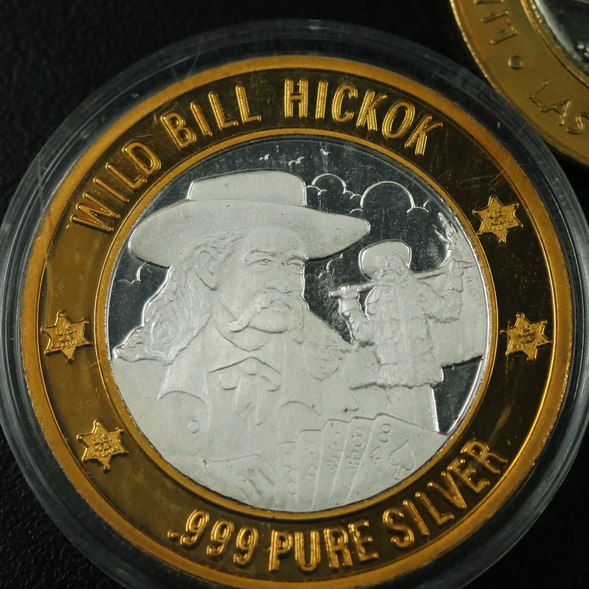 Five Ten Dollar Casino Tokens with .999 Silver Centers