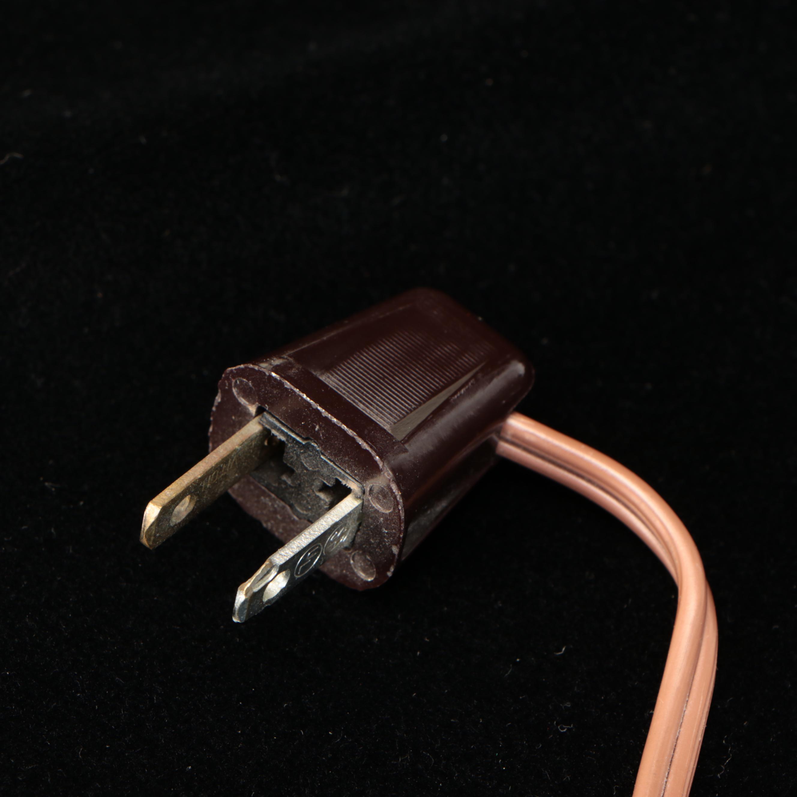 Victorian Style Painted Glass Table Lamp, Mid to Late 20th C