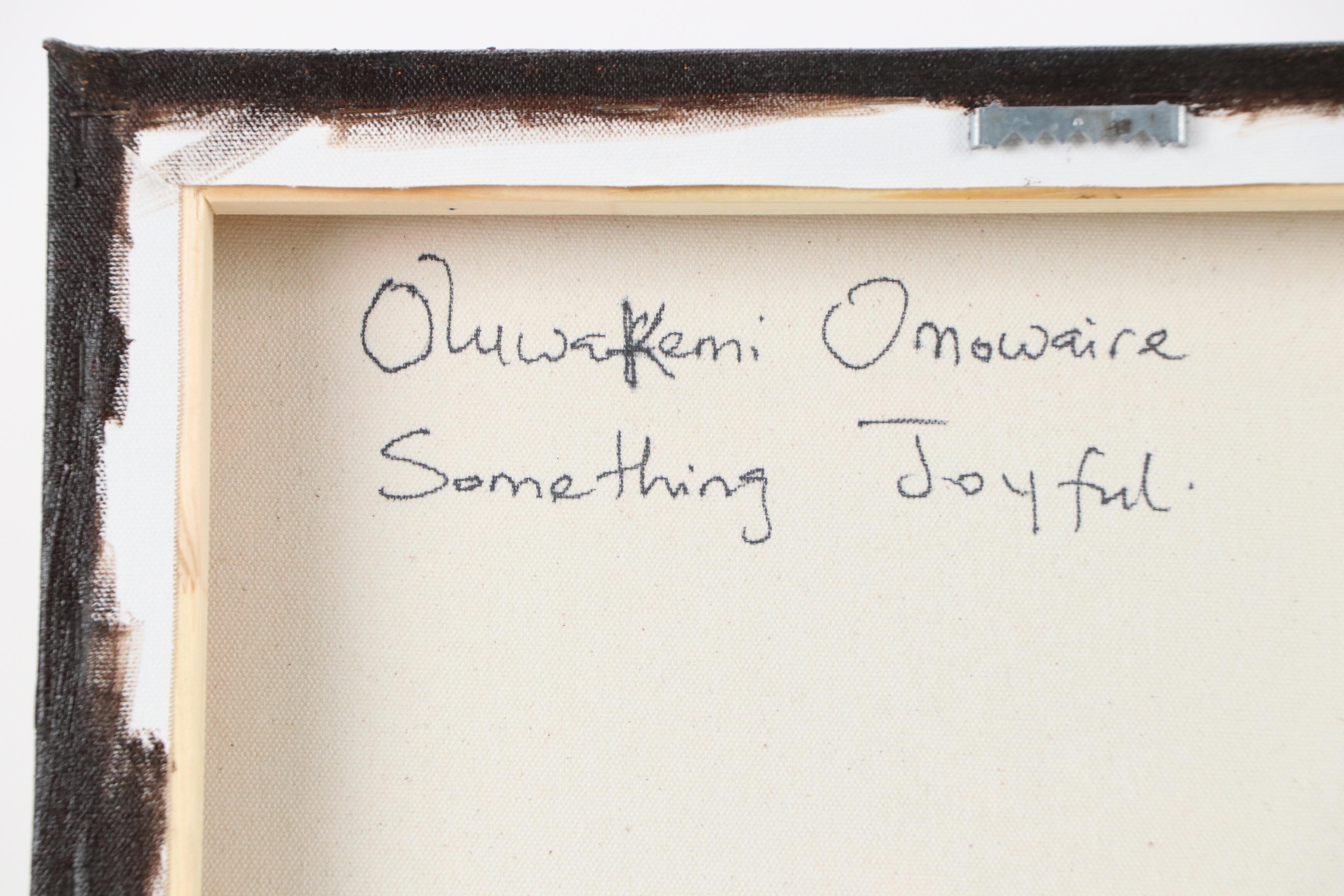 Oluwakemi Omowaire Oil Portrait "Something Joyful," 21st Century