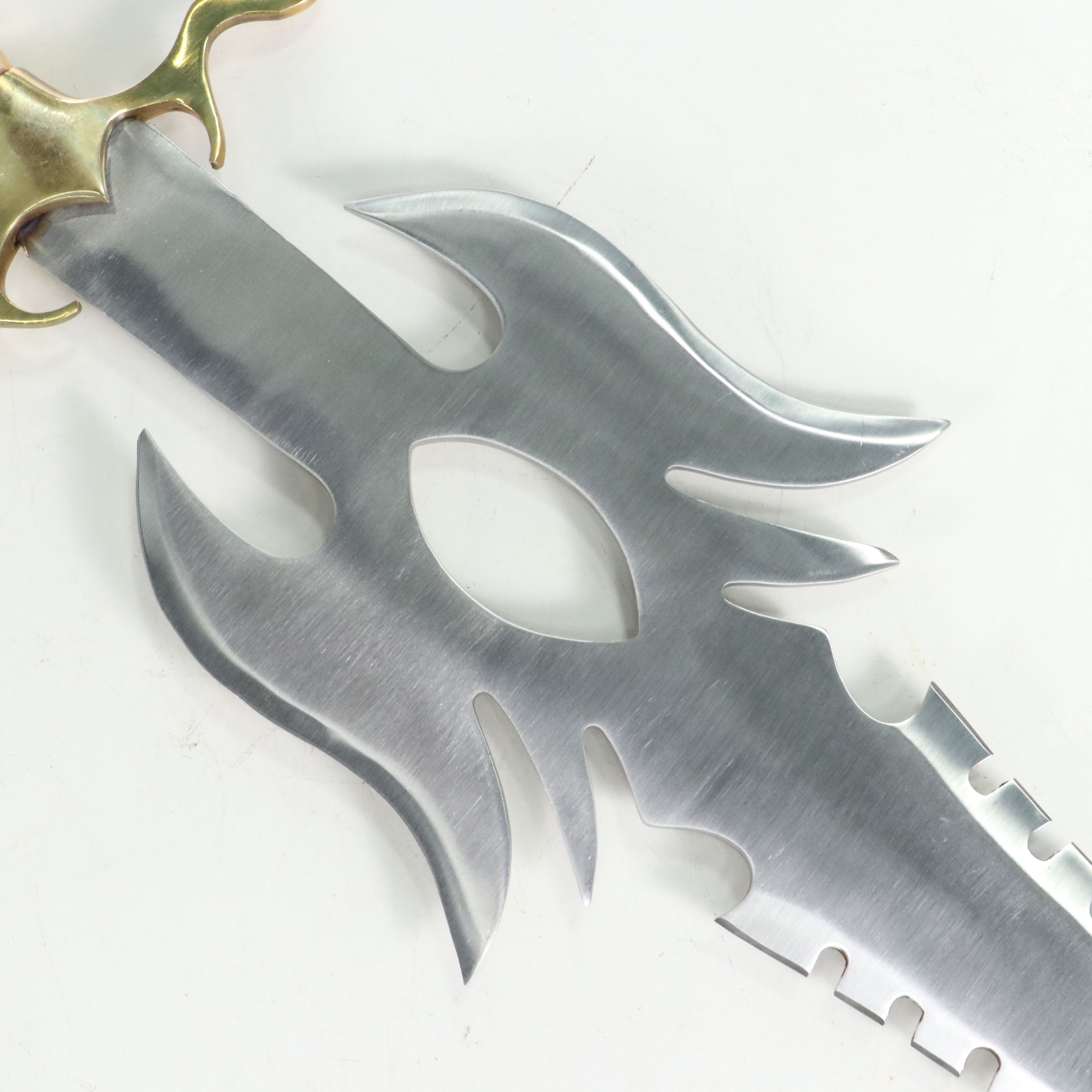 Mythical Fantasy Short Sword with Leather Scabbard