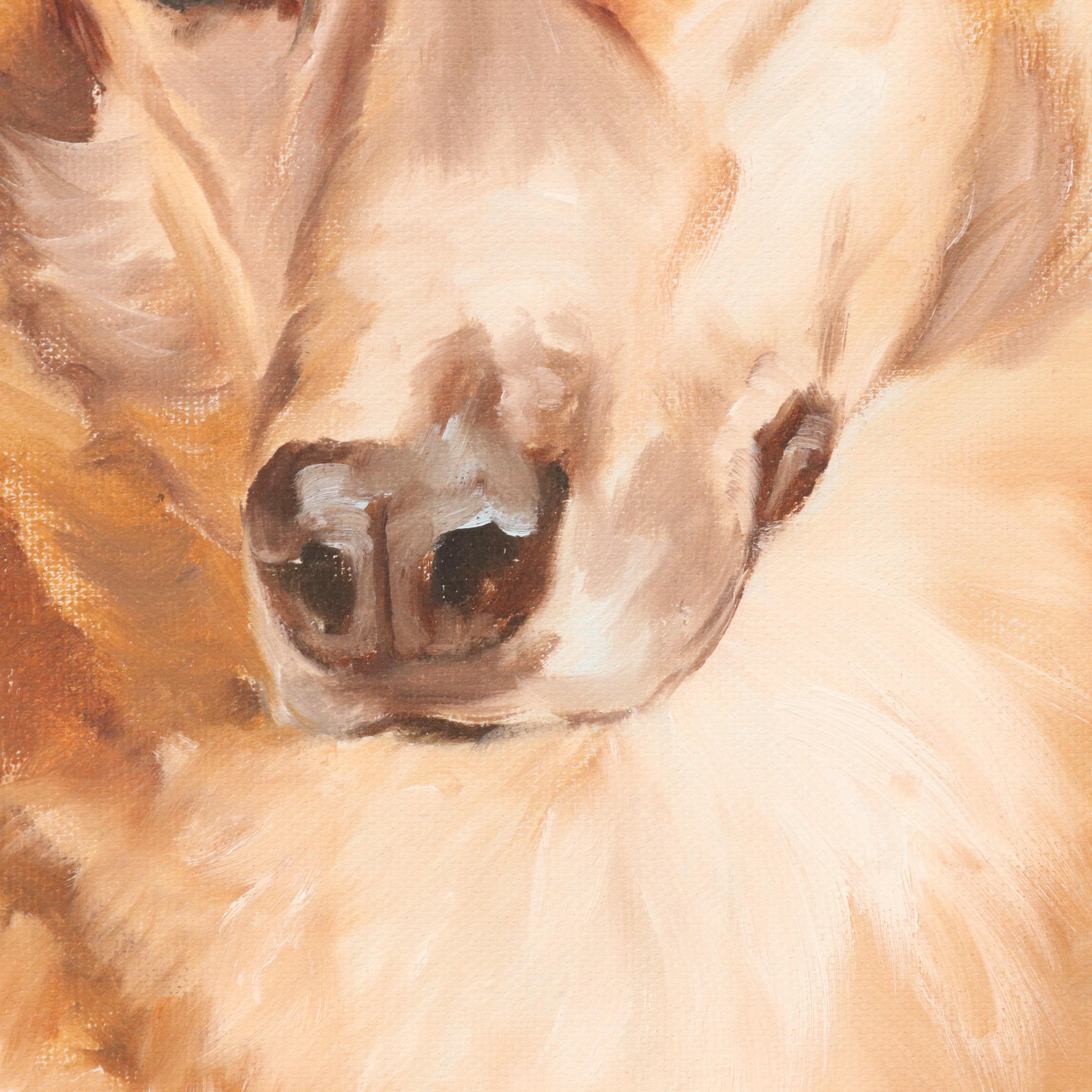 Ruth Hyatt Maystead Dog Portrait Oil Painting