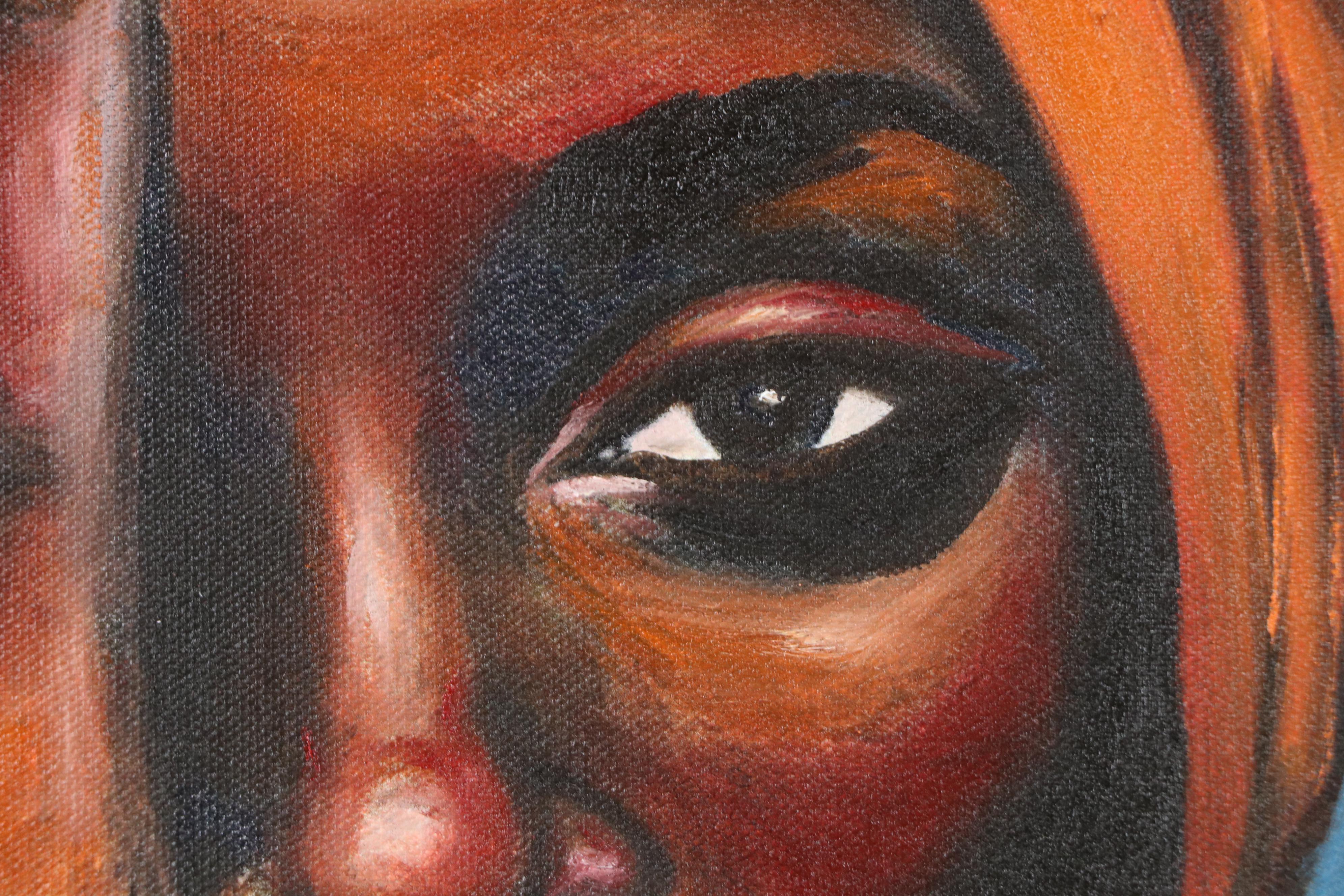 Oluwakemi Omowaire Oil Portrait "New Seasons," 21st Century