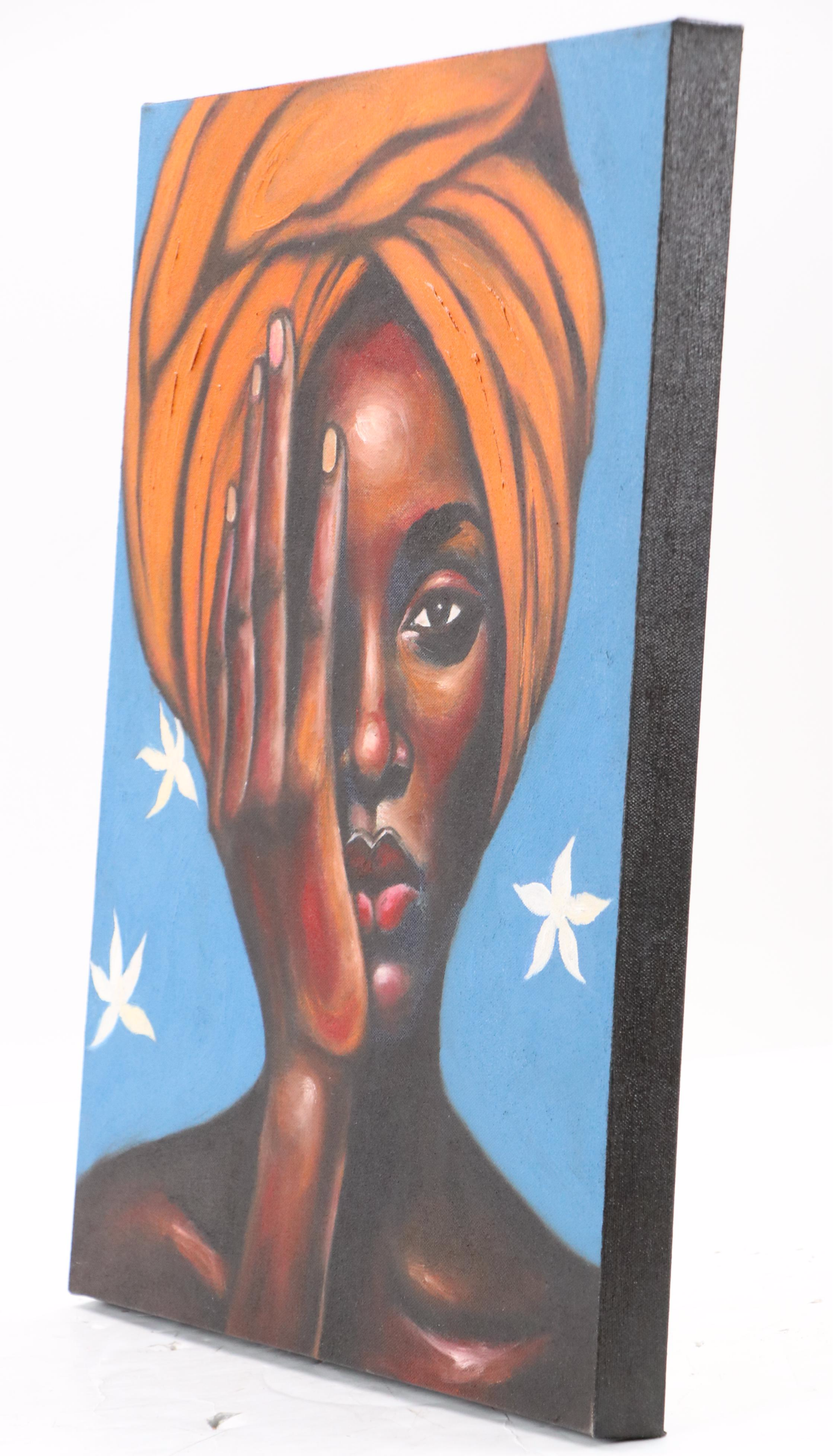 Oluwakemi Omowaire Oil Portrait "New Seasons," 21st Century