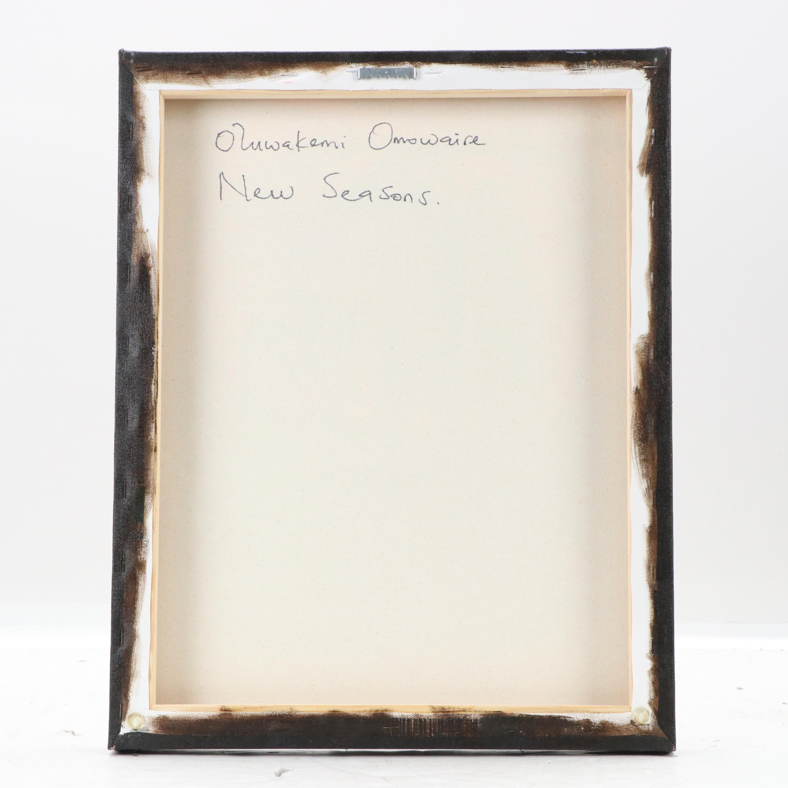 Oluwakemi Omowaire Oil Portrait "New Seasons," 21st Century