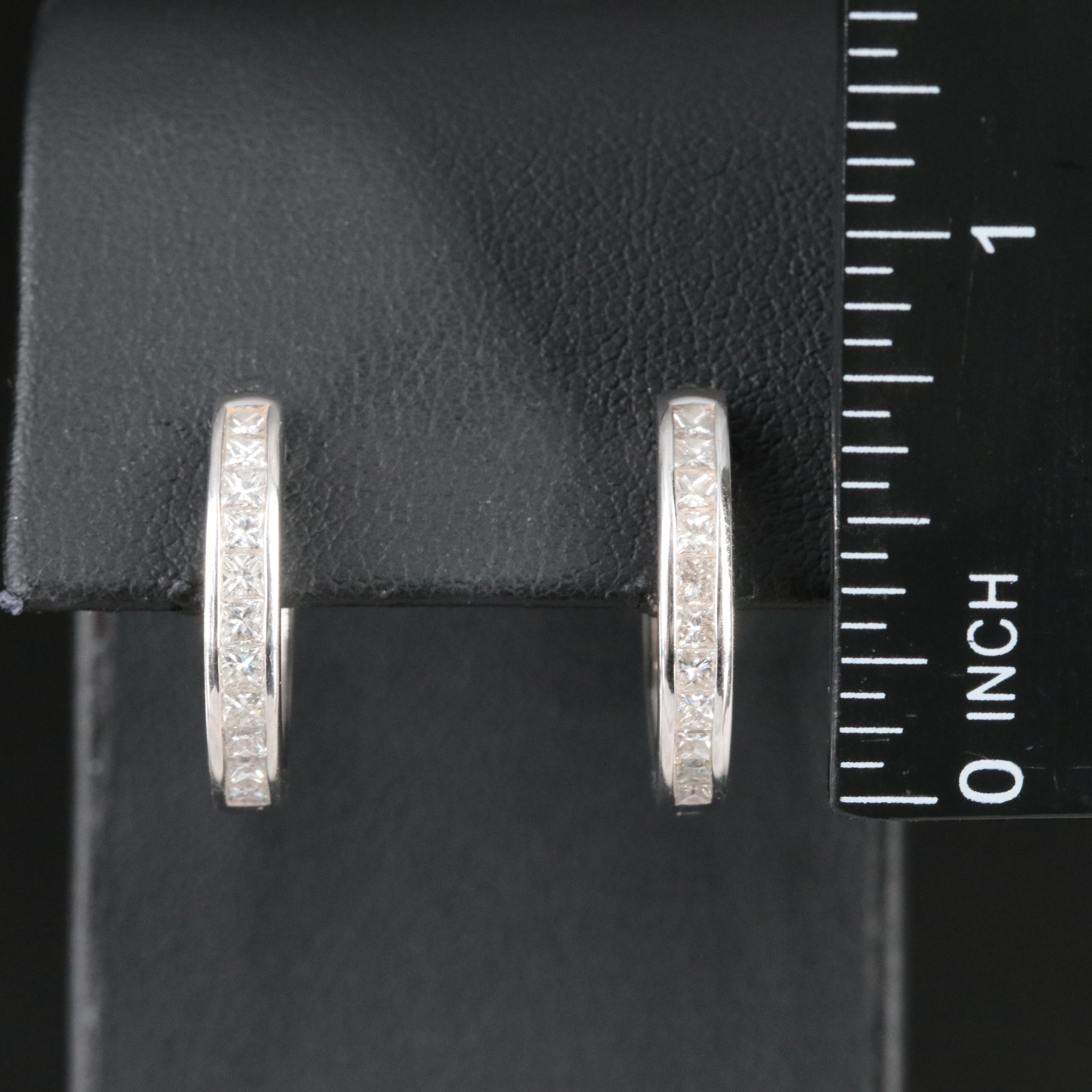 14K 0.55 CTW Diamond Hoop Earrings