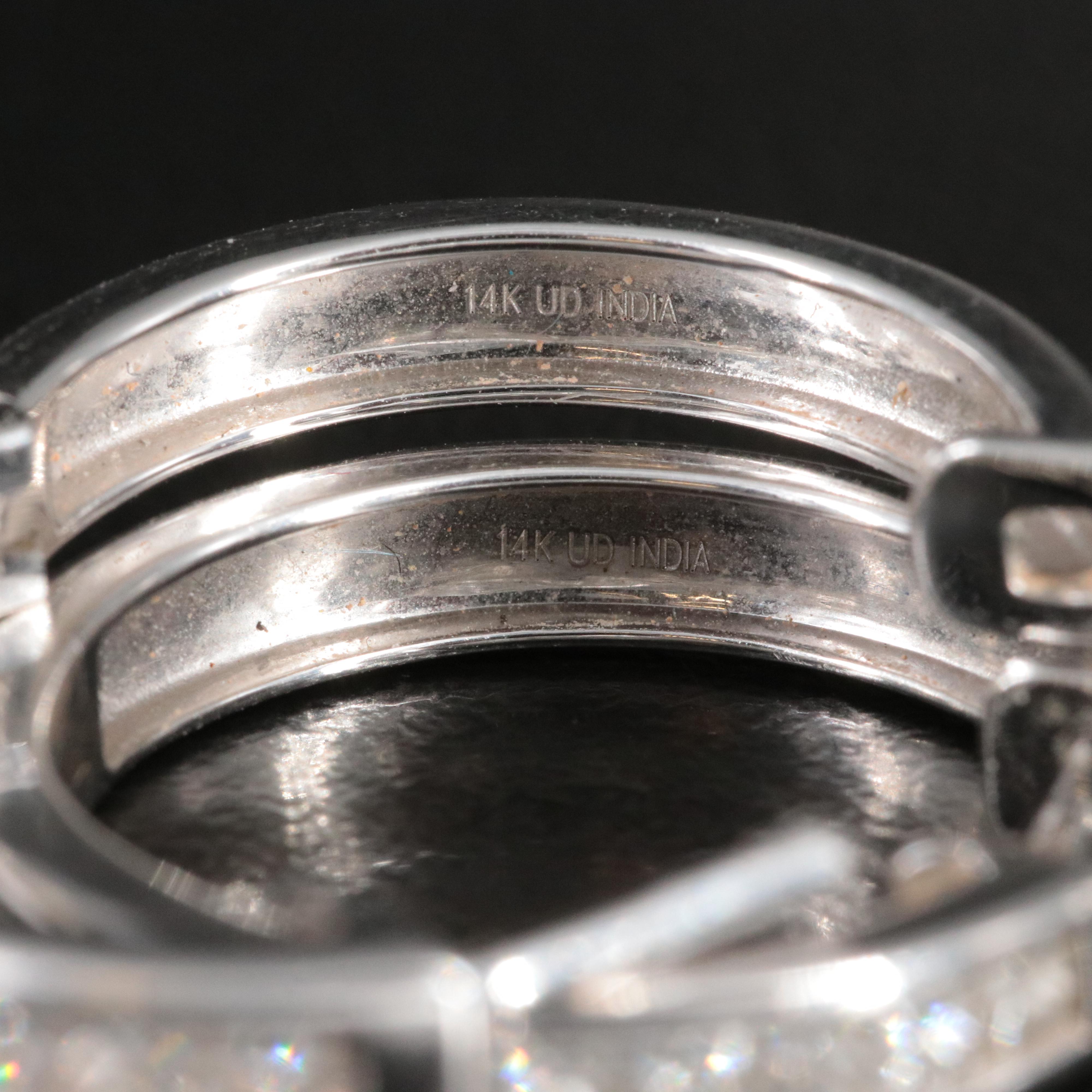 14K 0.55 CTW Diamond Hoop Earrings