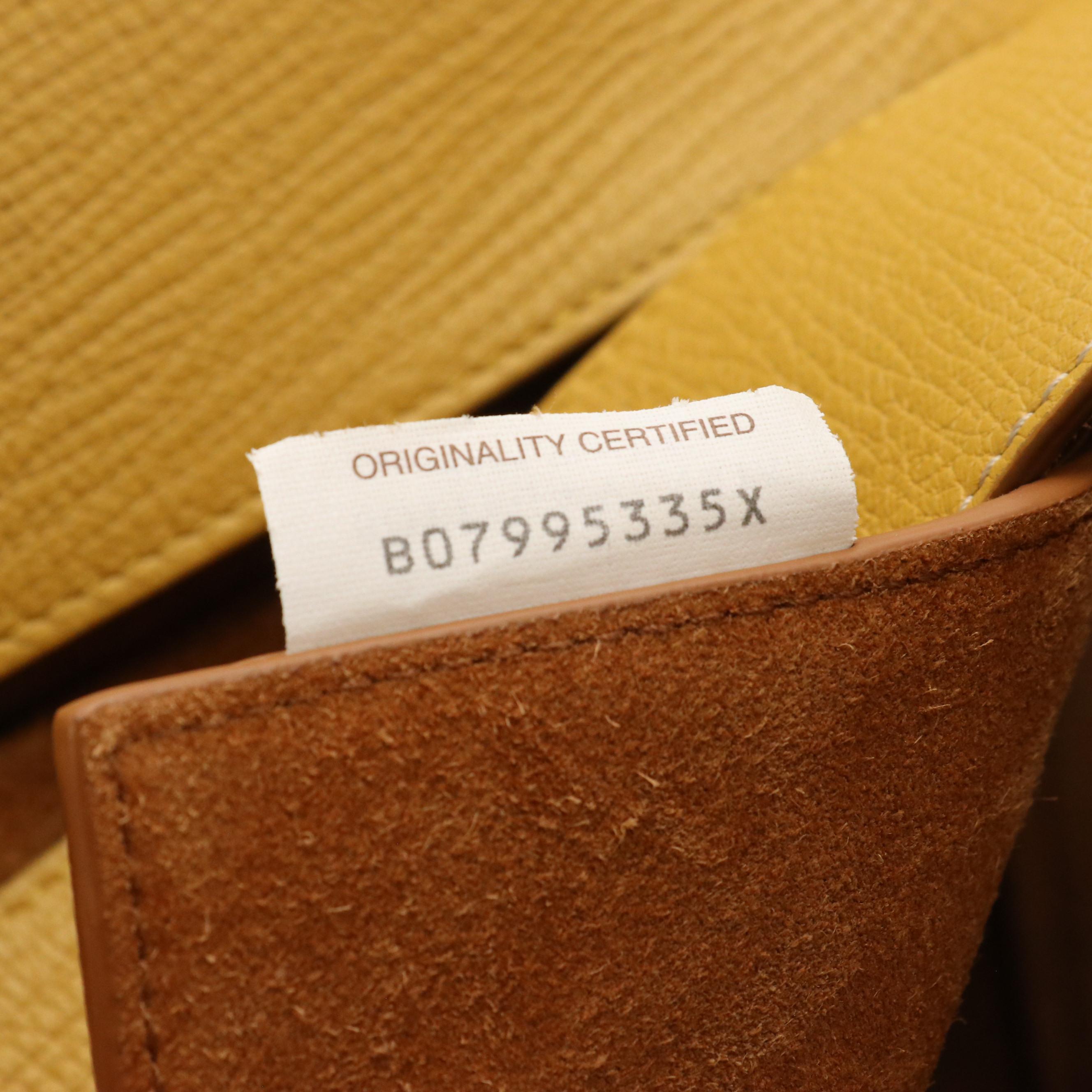 Bottega Veneta Arco Tote in Sunflower Yellow Leather with White Top Stitching