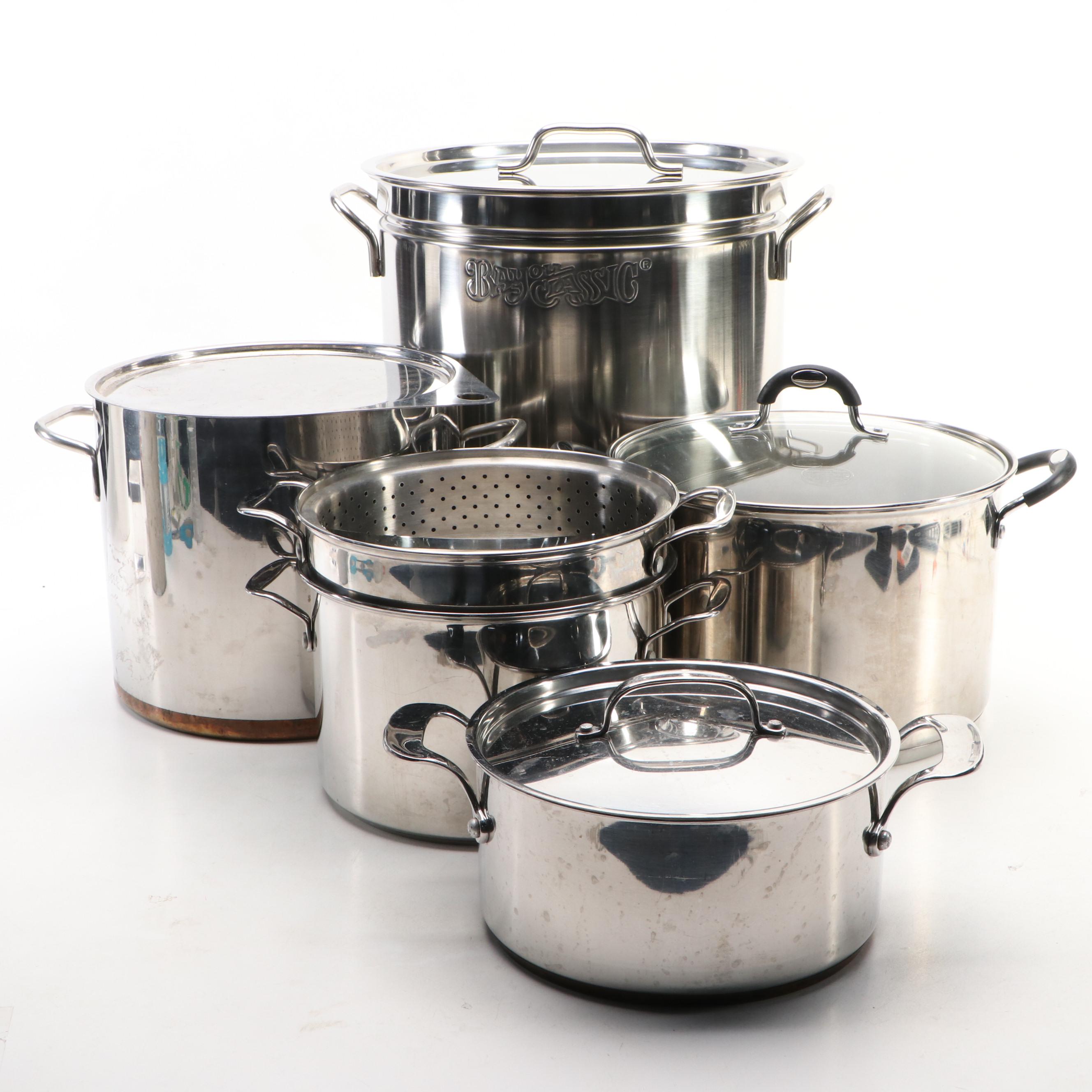 Tramontina with Other Stainless Steel Pots