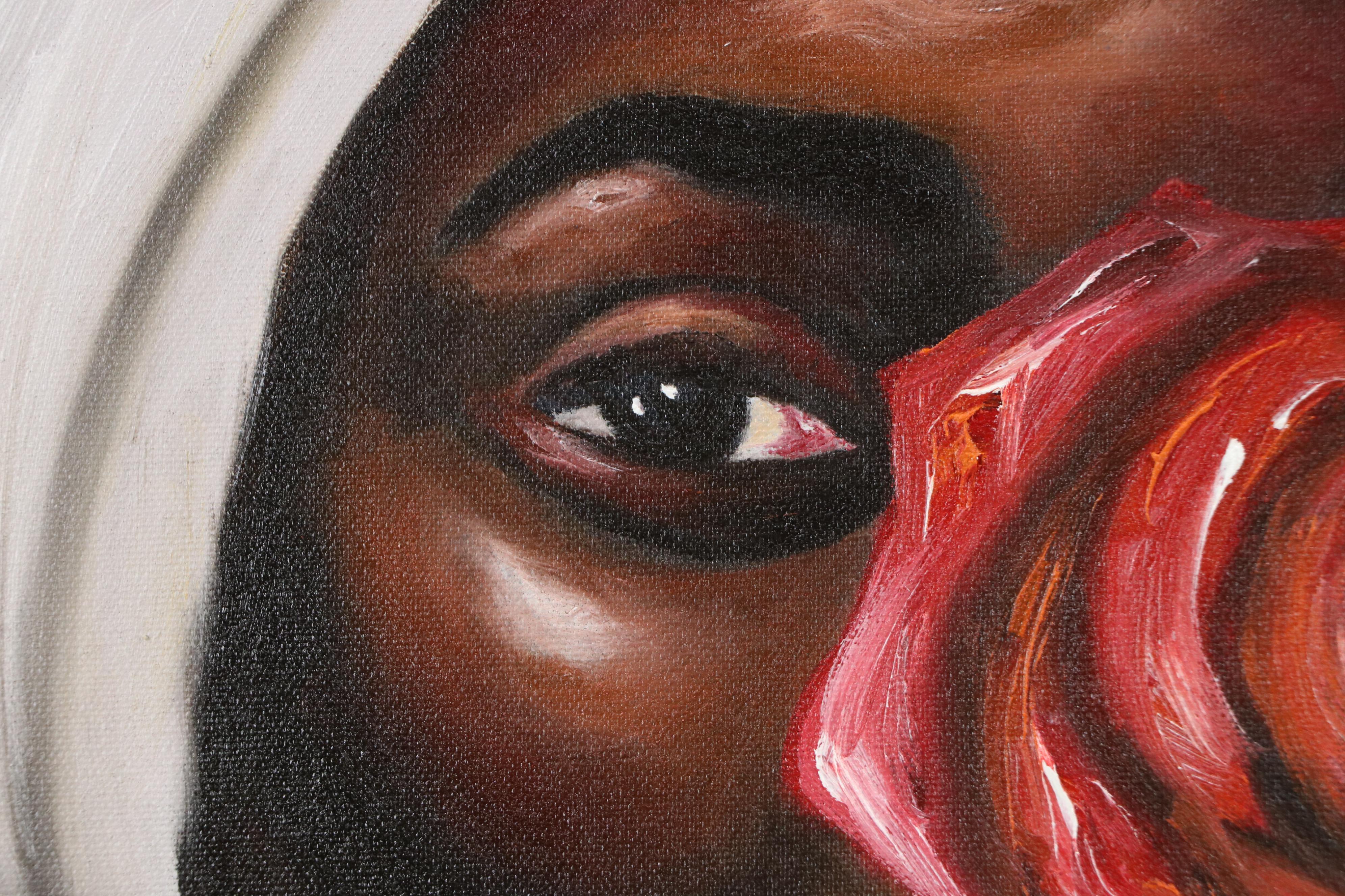 Oluwakemi Omowaire Oil Portrait "As You See Me," 21st Century