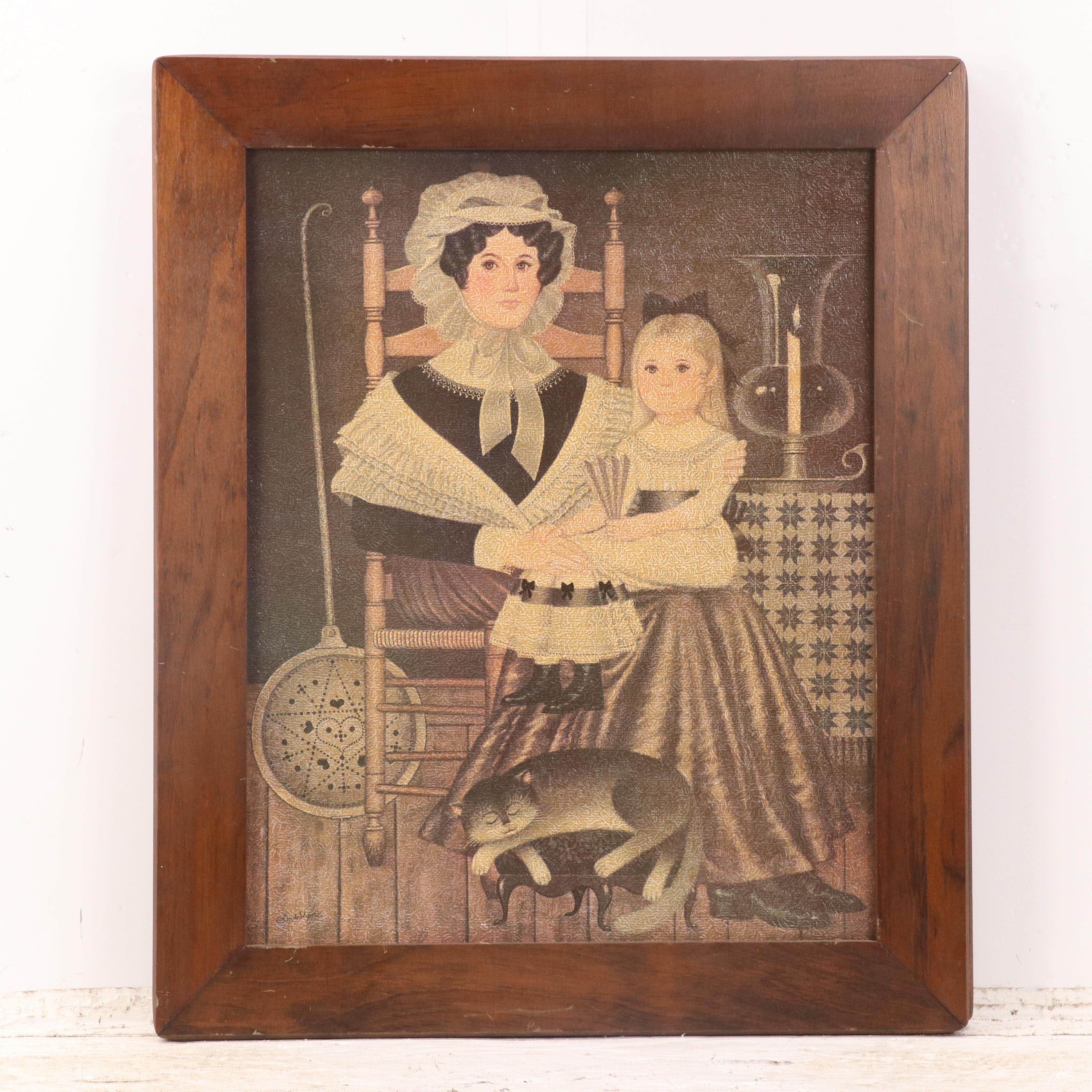 Folk Art Offset Lithographs After Charles Wysocki