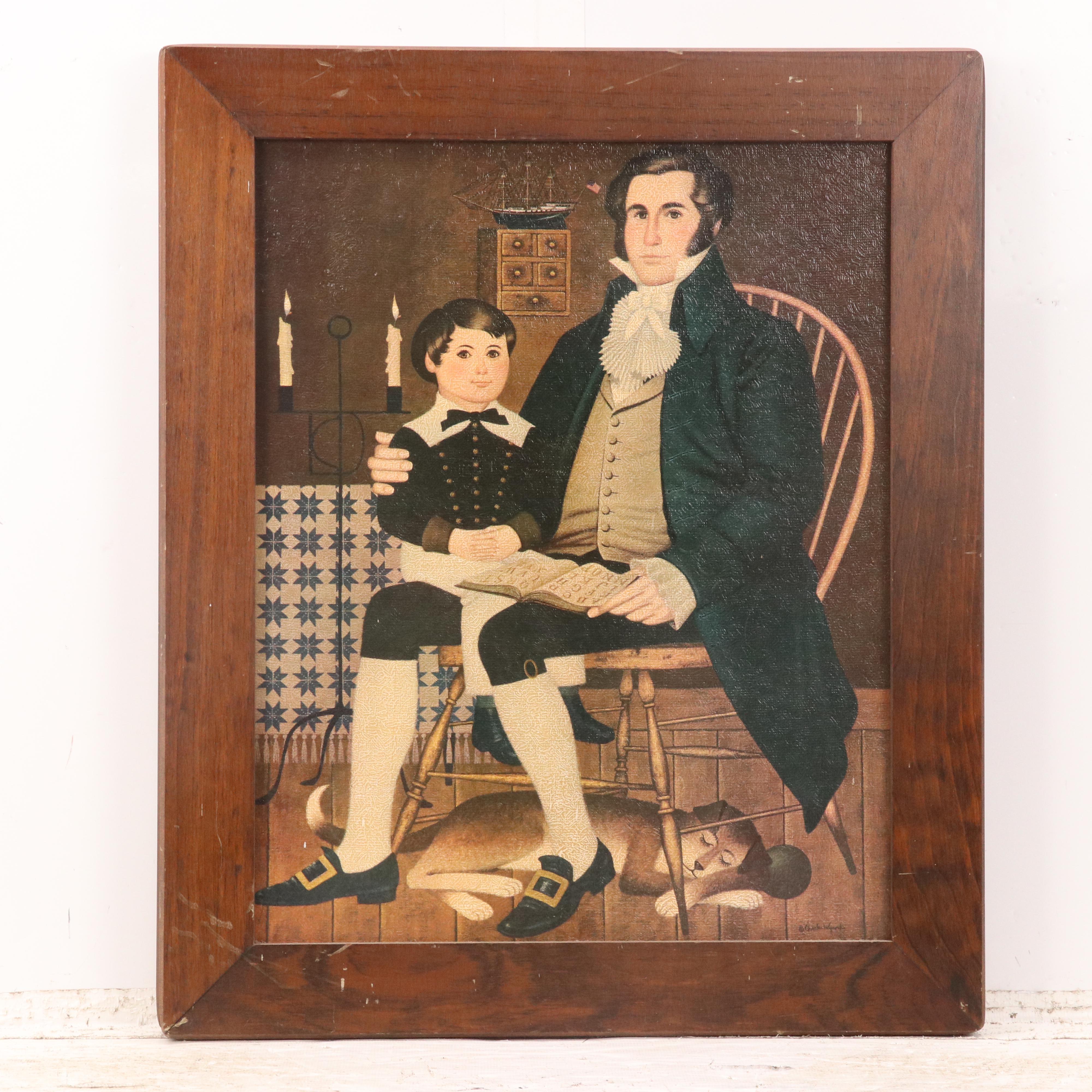 Folk Art Offset Lithographs After Charles Wysocki