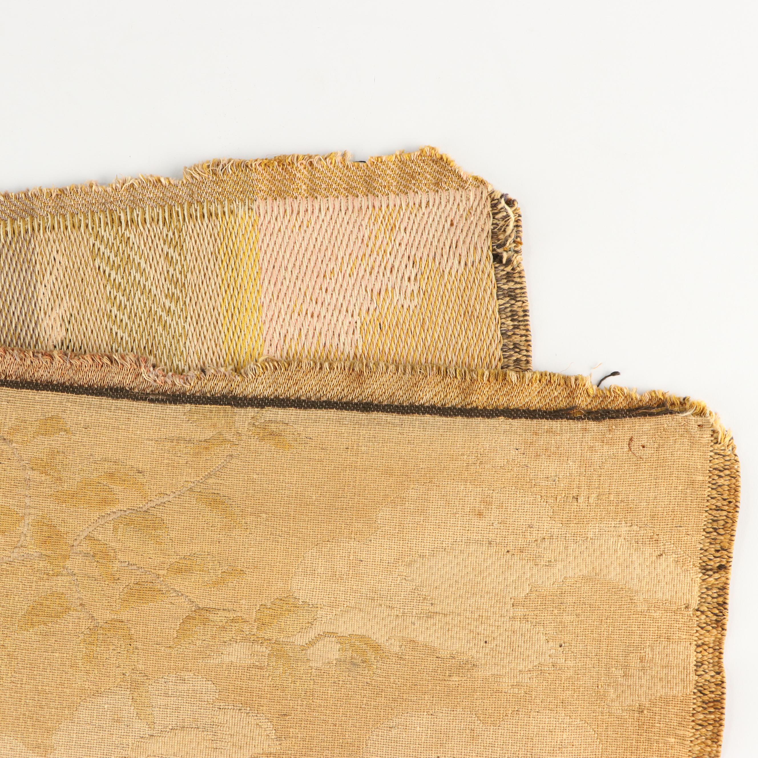 French Mechanic Jacquard Tapestry of Strolling Couple After Achille-Fould