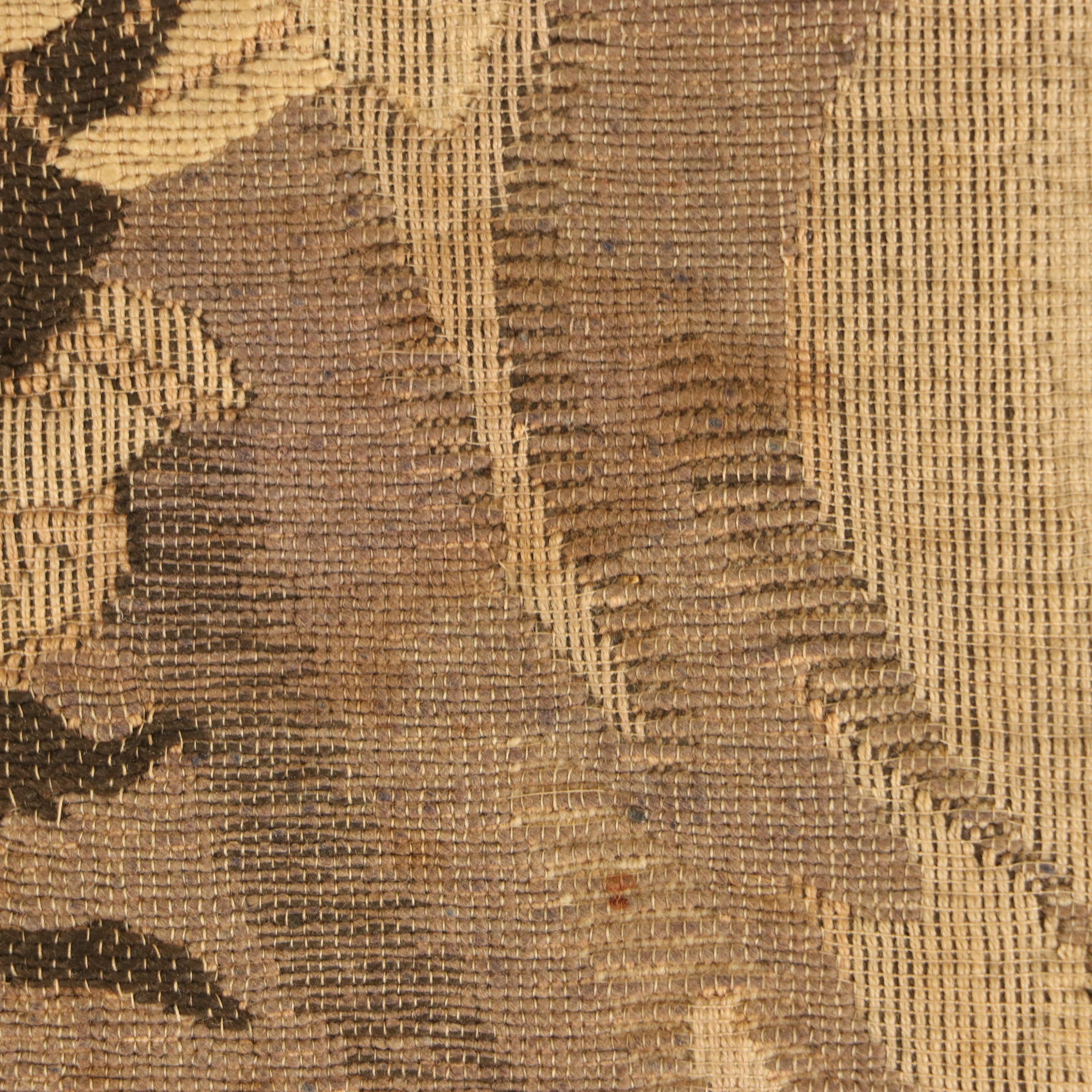 French Mechanic Jacquard Tapestry of Strolling Couple After Achille-Fould