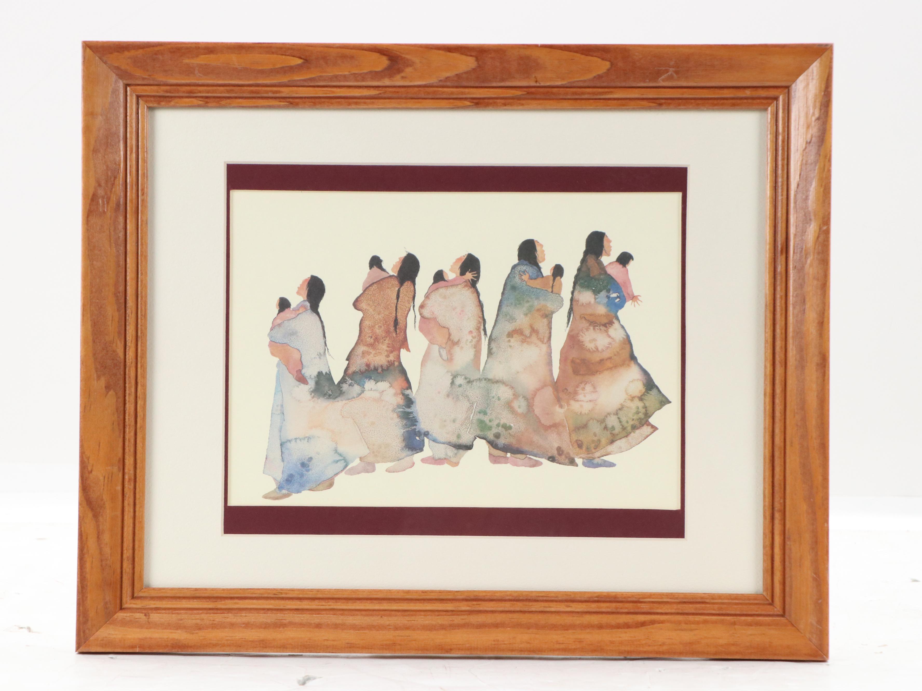 Pair of Offset Lithographs After Carol Grigg Including "First Angels"