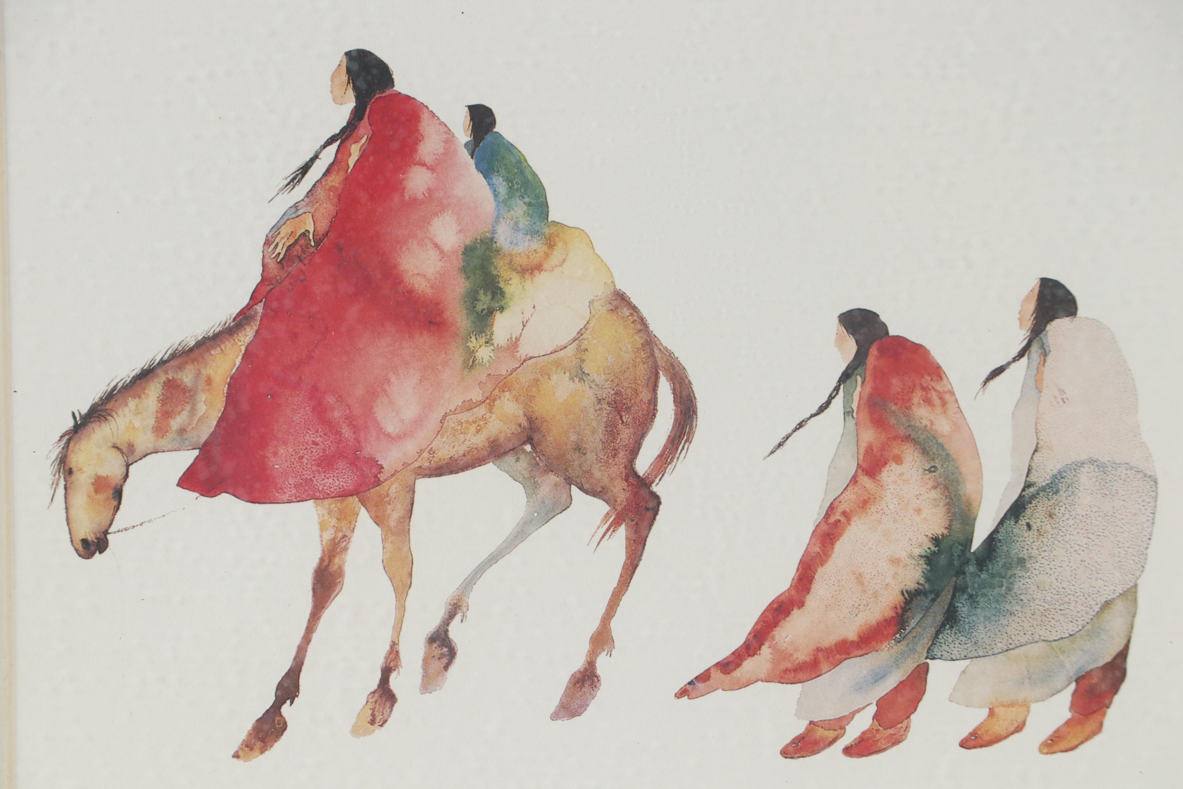 Pair of Offset Lithographs After Carol Grigg Including "First Angels"