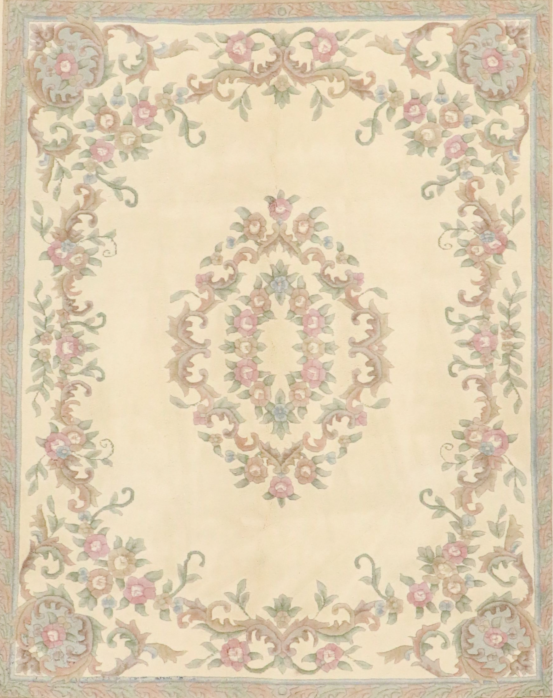 7'4 x 9'10 Hand-Knotted Chinese Peking Area Rug