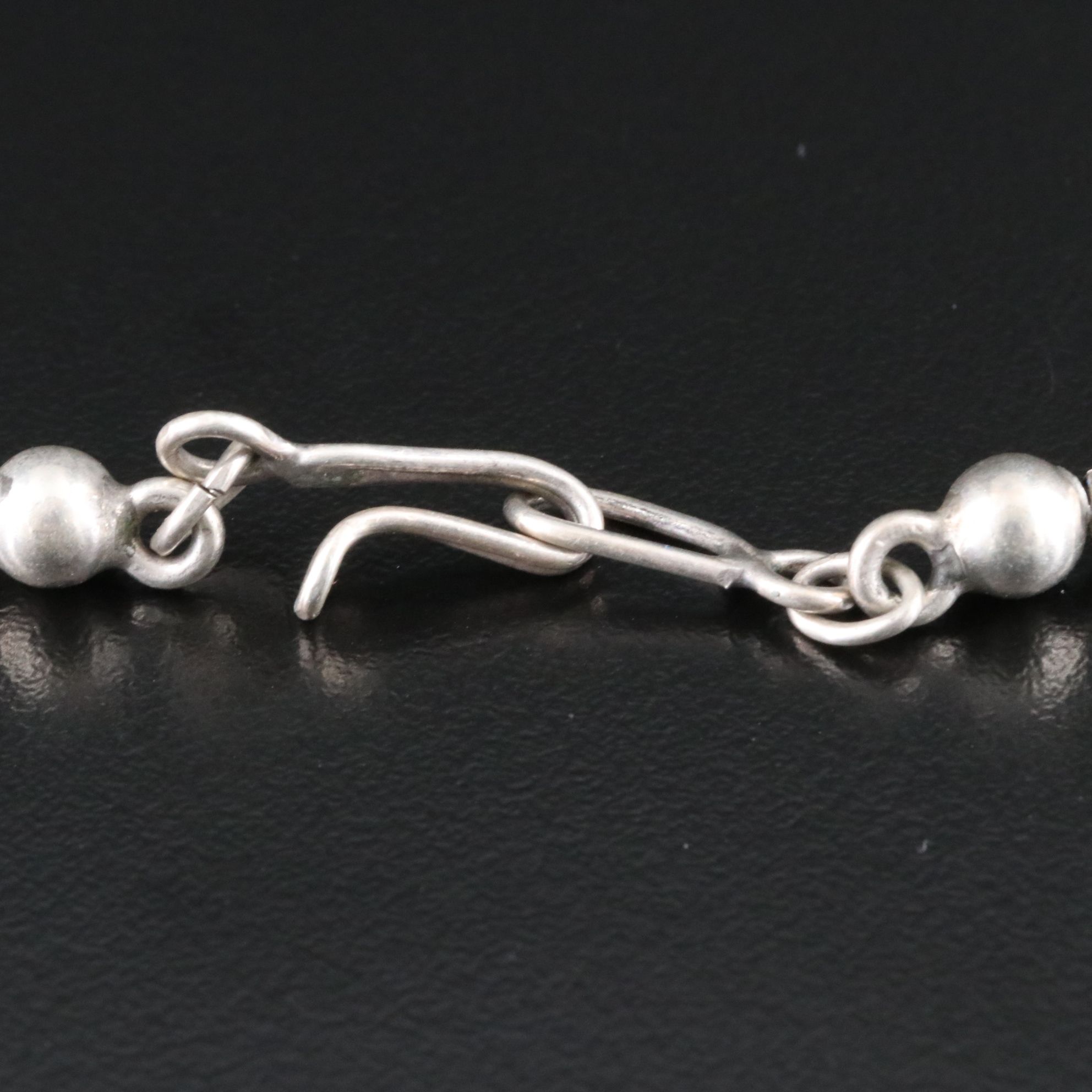 Sterling Turquoise Squash Blossom Necklace