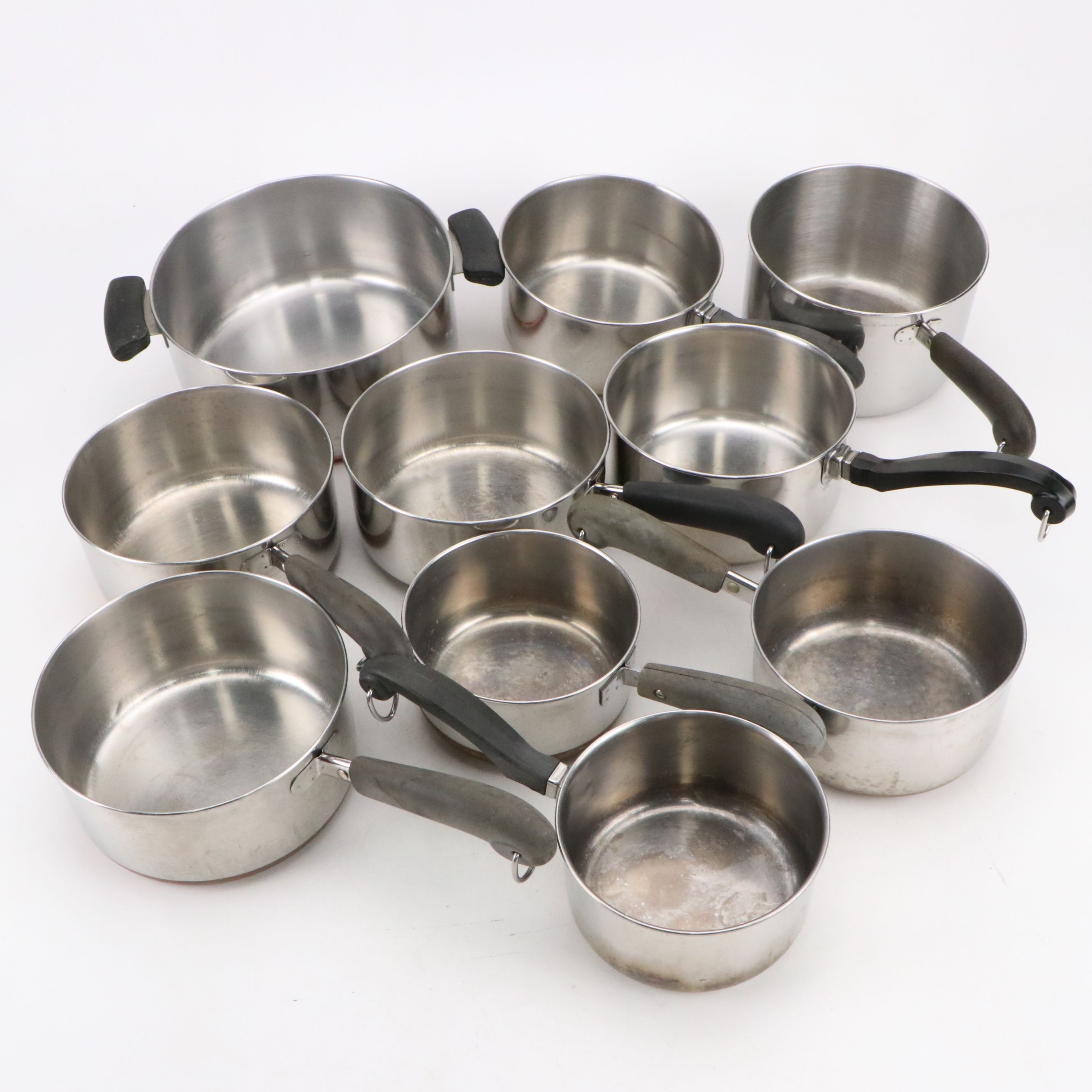 Revere Ware and Farberware Stainless Steel Pots