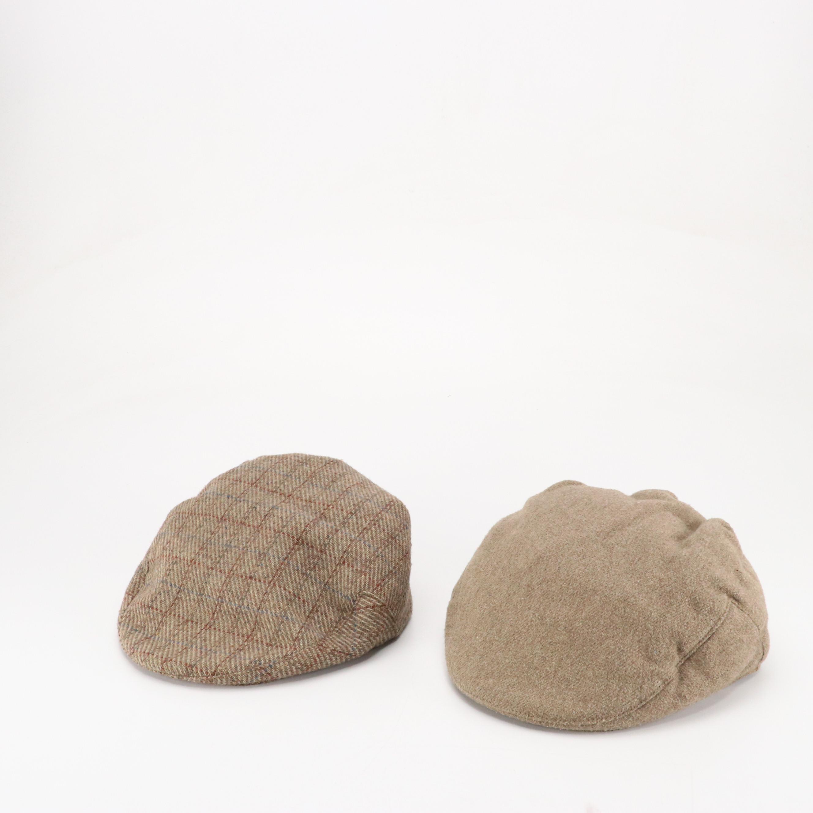 Perry Ellis, Dockers & More Wool Newsboy Caps, Other Scarves and Leather Gloves