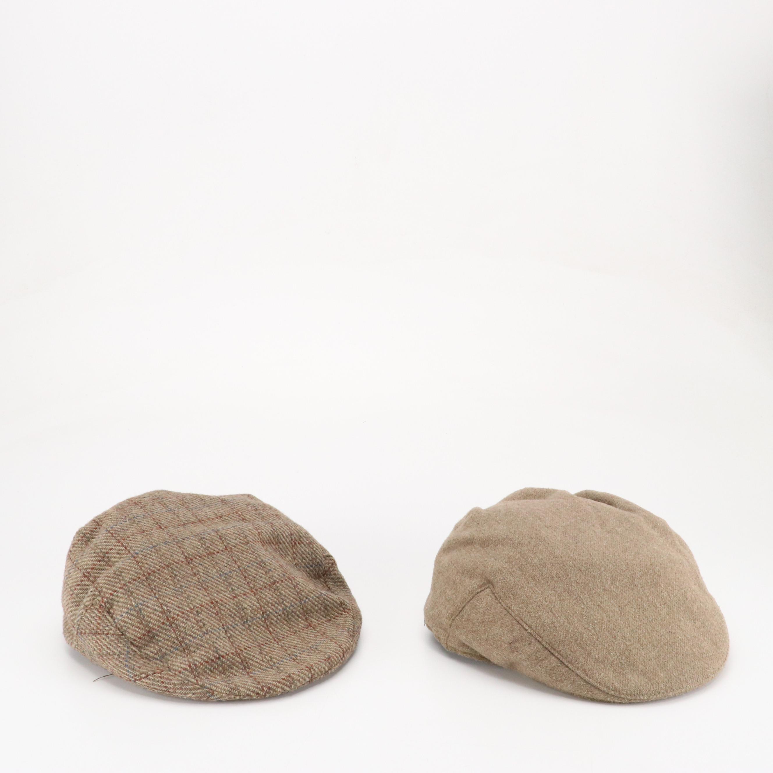 Perry Ellis, Dockers & More Wool Newsboy Caps, Other Scarves and Leather Gloves