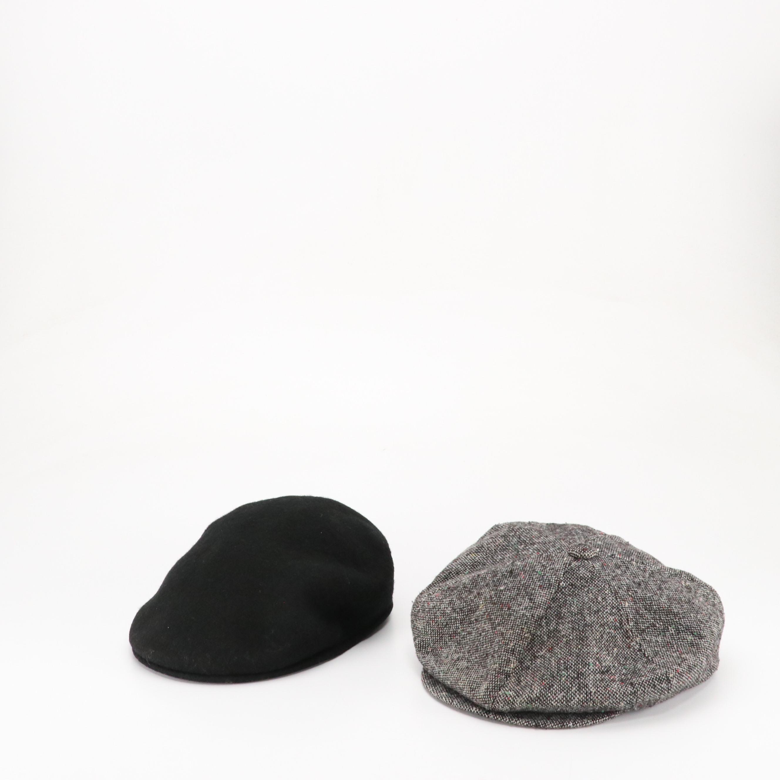 Perry Ellis, Dockers & More Wool Newsboy Caps, Other Scarves and Leather Gloves