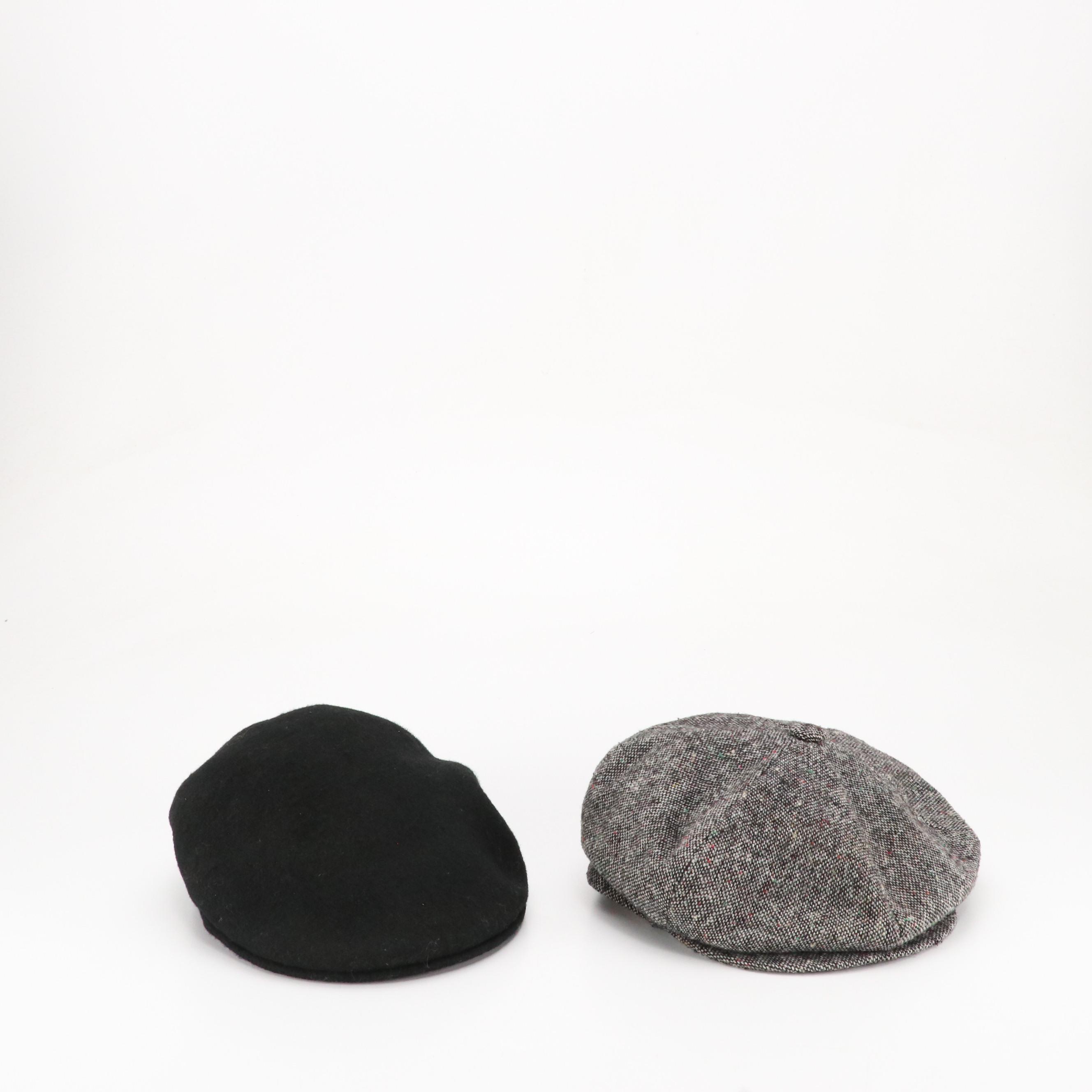 Perry Ellis, Dockers & More Wool Newsboy Caps, Other Scarves and Leather Gloves