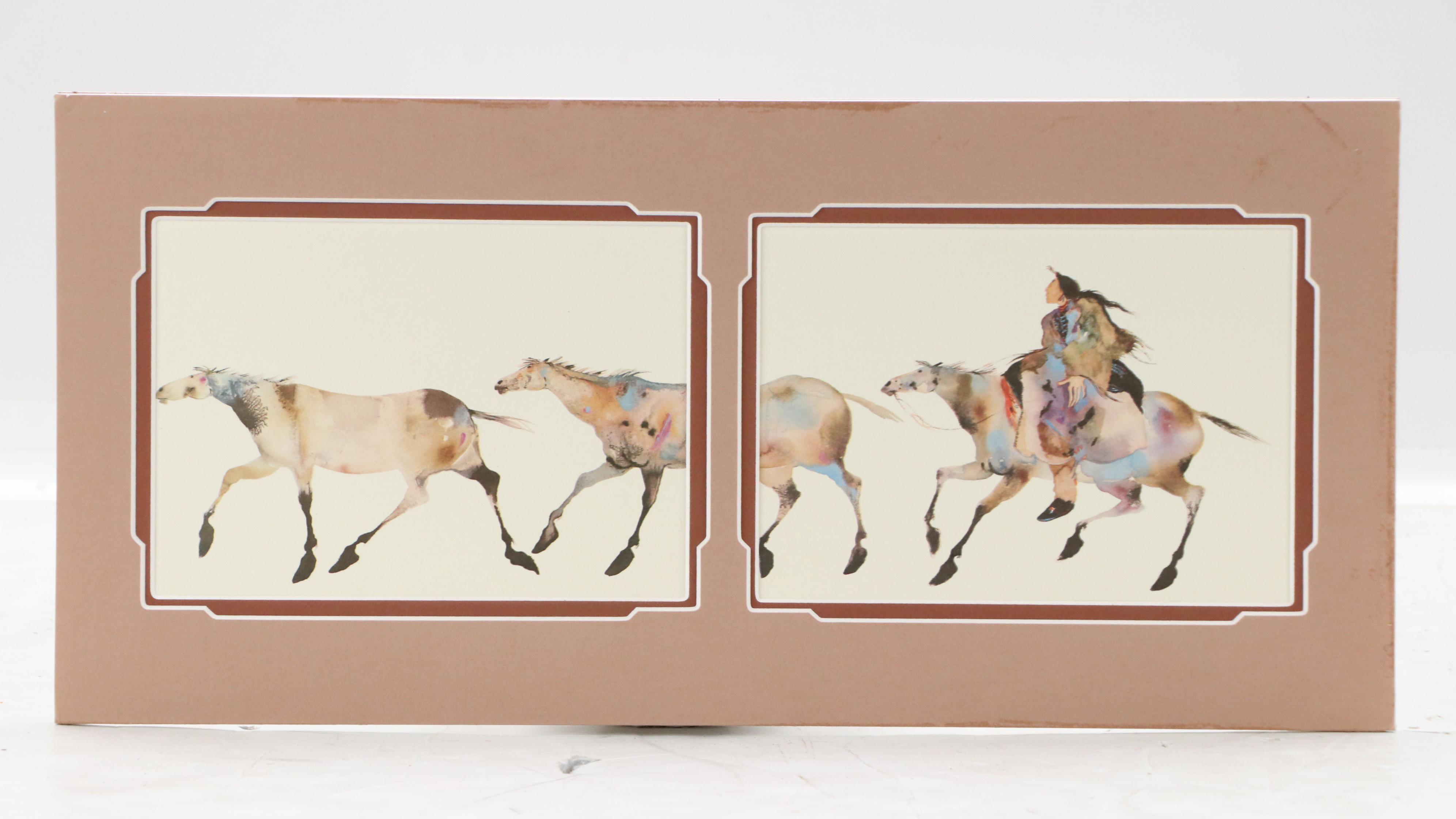 Trio of Offset Lithographs After Carol Grigg Equestrian Scenes