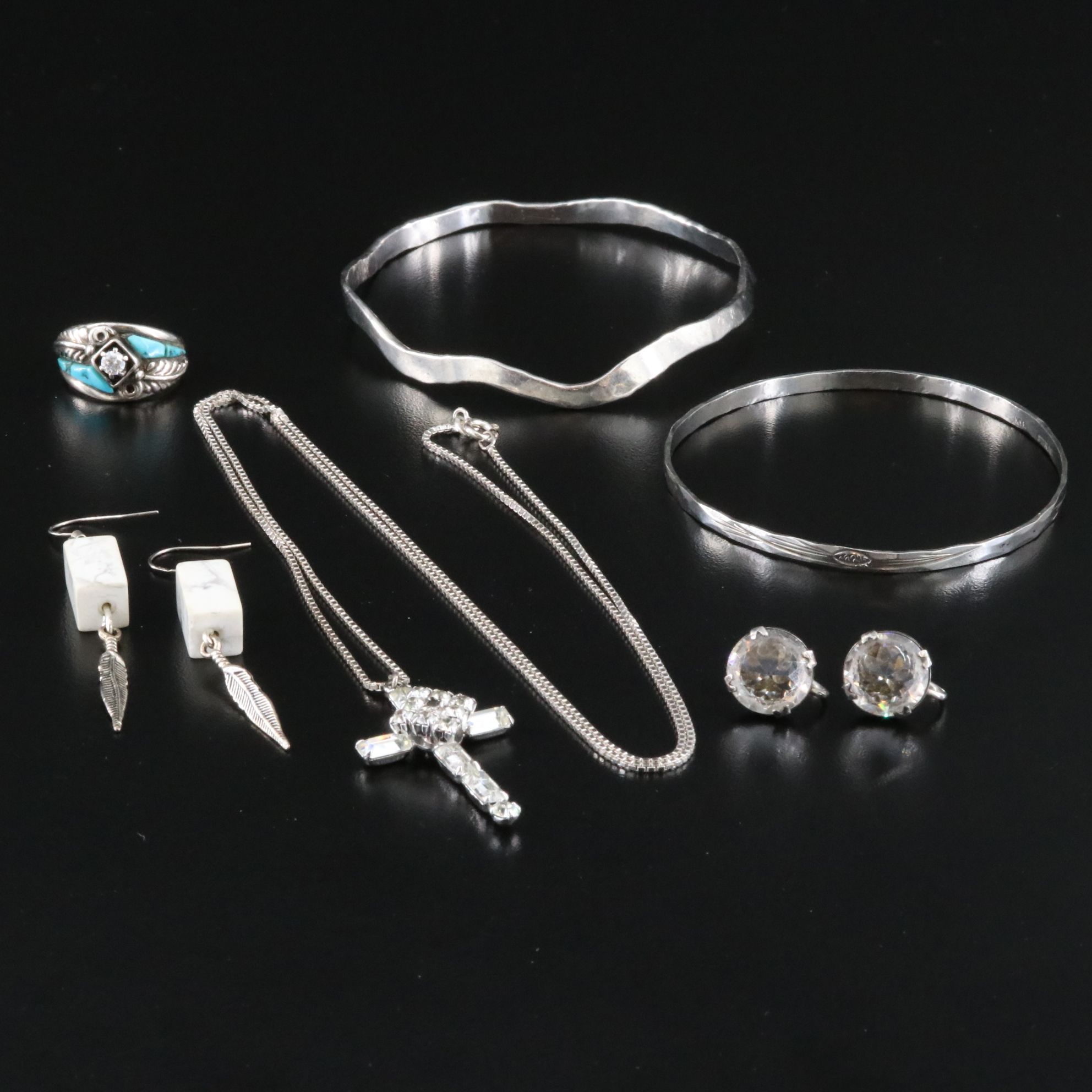 Sterling Jewelry Collection with Magnesite and Turquoise