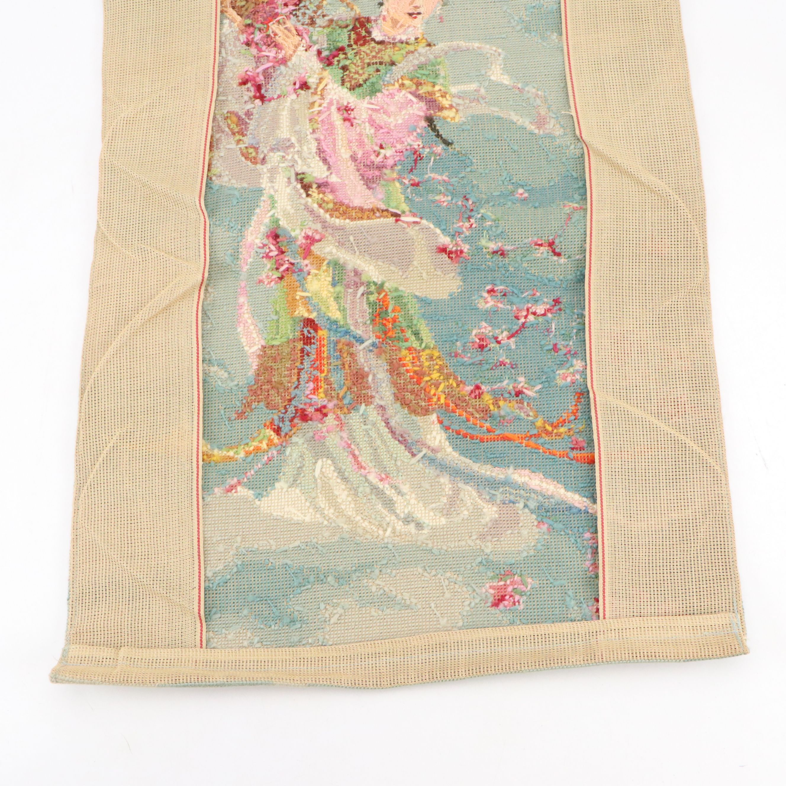 Chinese Style Dancing Maiden Wool Tapestry