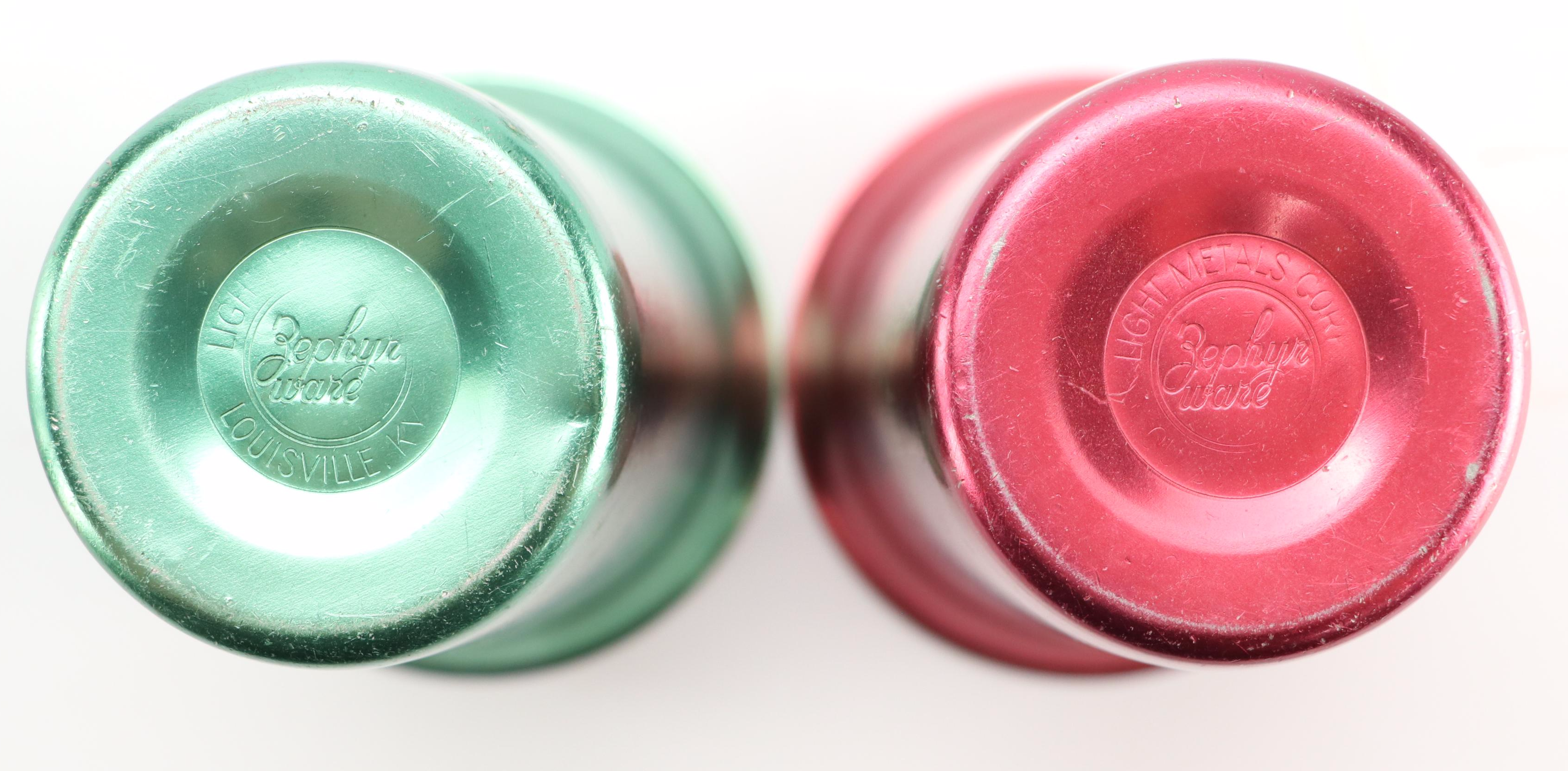 Metal Pitcher and Tumblers