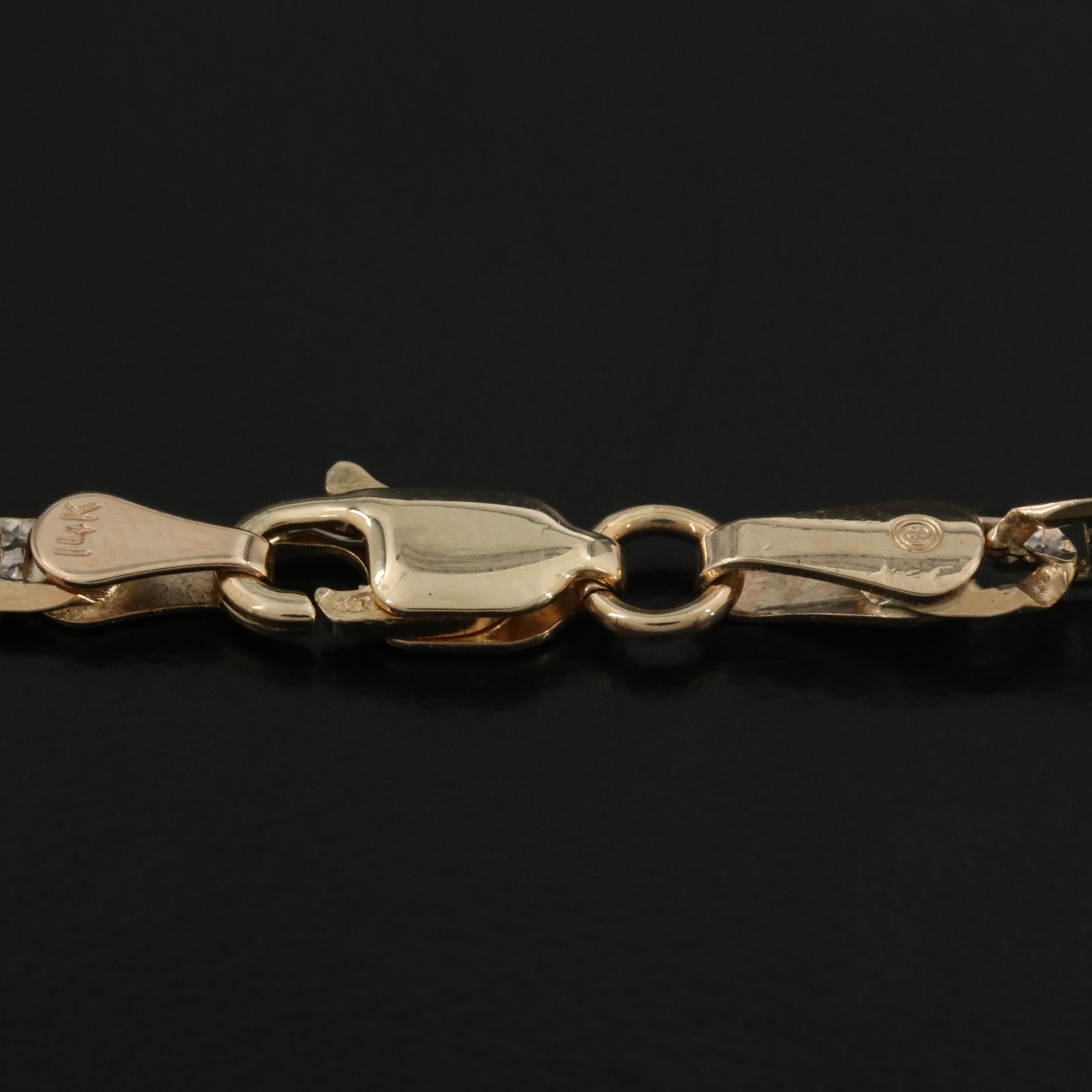 10K Two-Tone Mariner Link Necklace