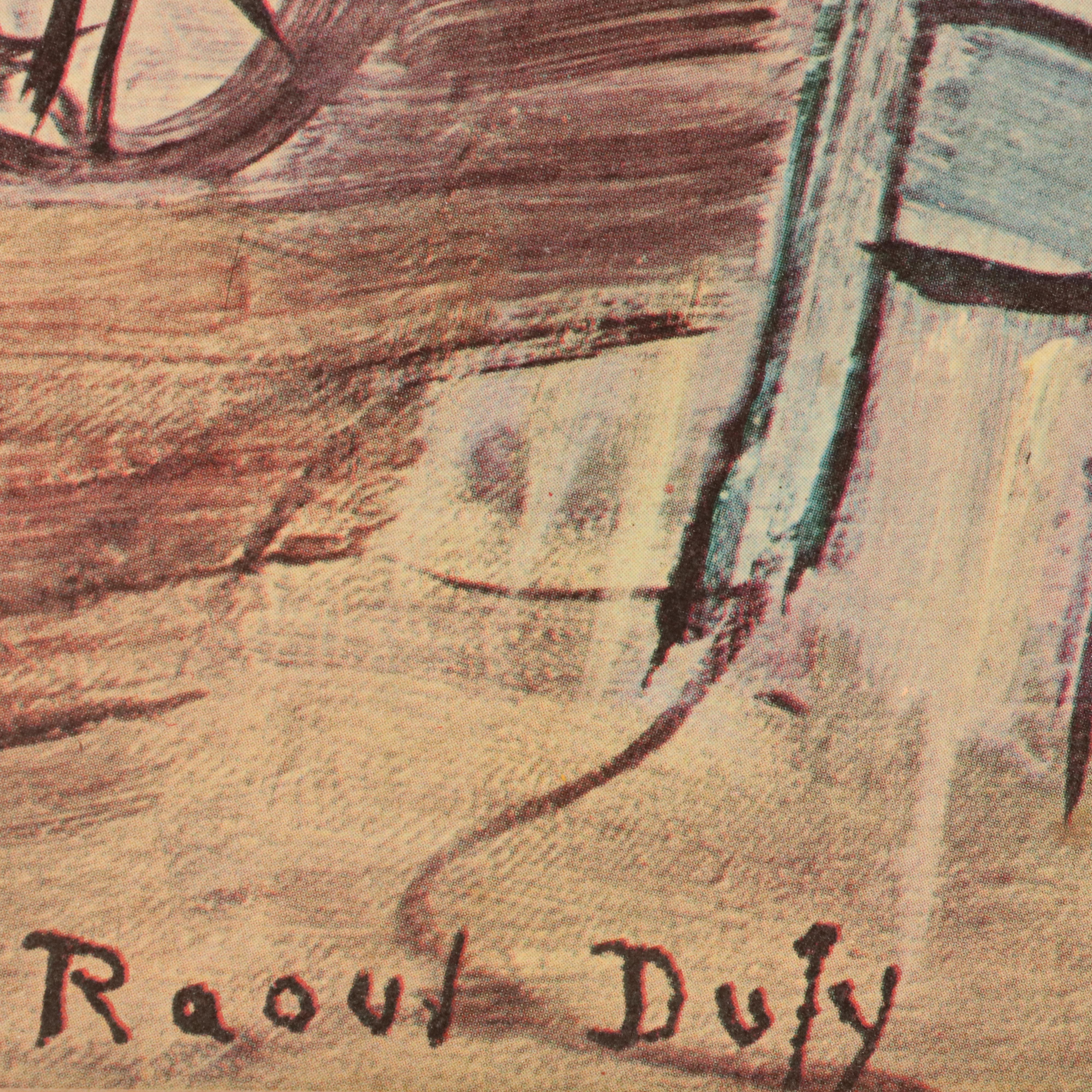 Offset Lithograph "Threshing with a Blue Machine" After Raoul Dufy