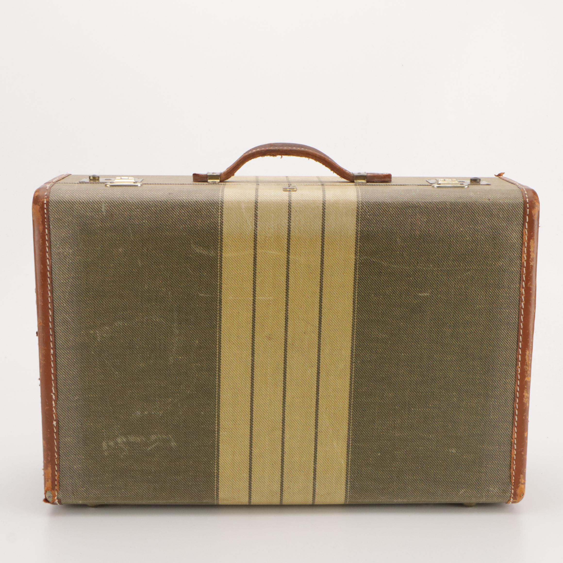 Belber Trunk and Bag Co. Matched Hardside Suitcases, Mid-20th Century