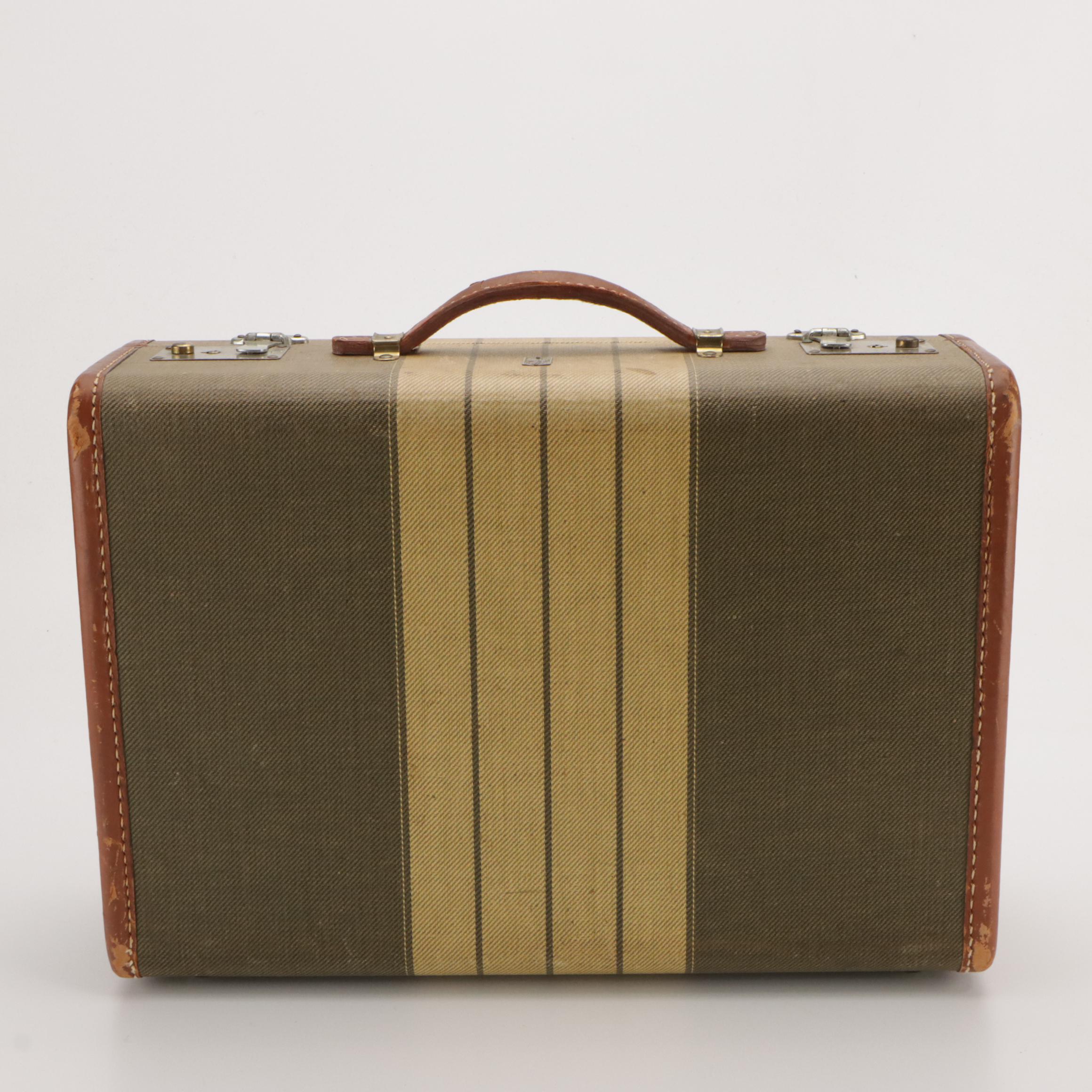 Belber Trunk and Bag Co. Matched Hardside Suitcases, Mid-20th Century