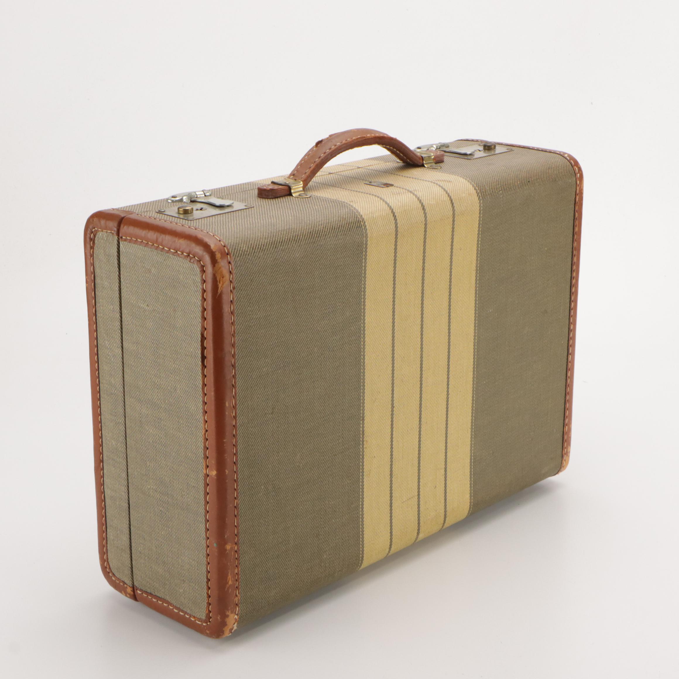 Belber Trunk and Bag Co. Matched Hardside Suitcases, Mid-20th Century