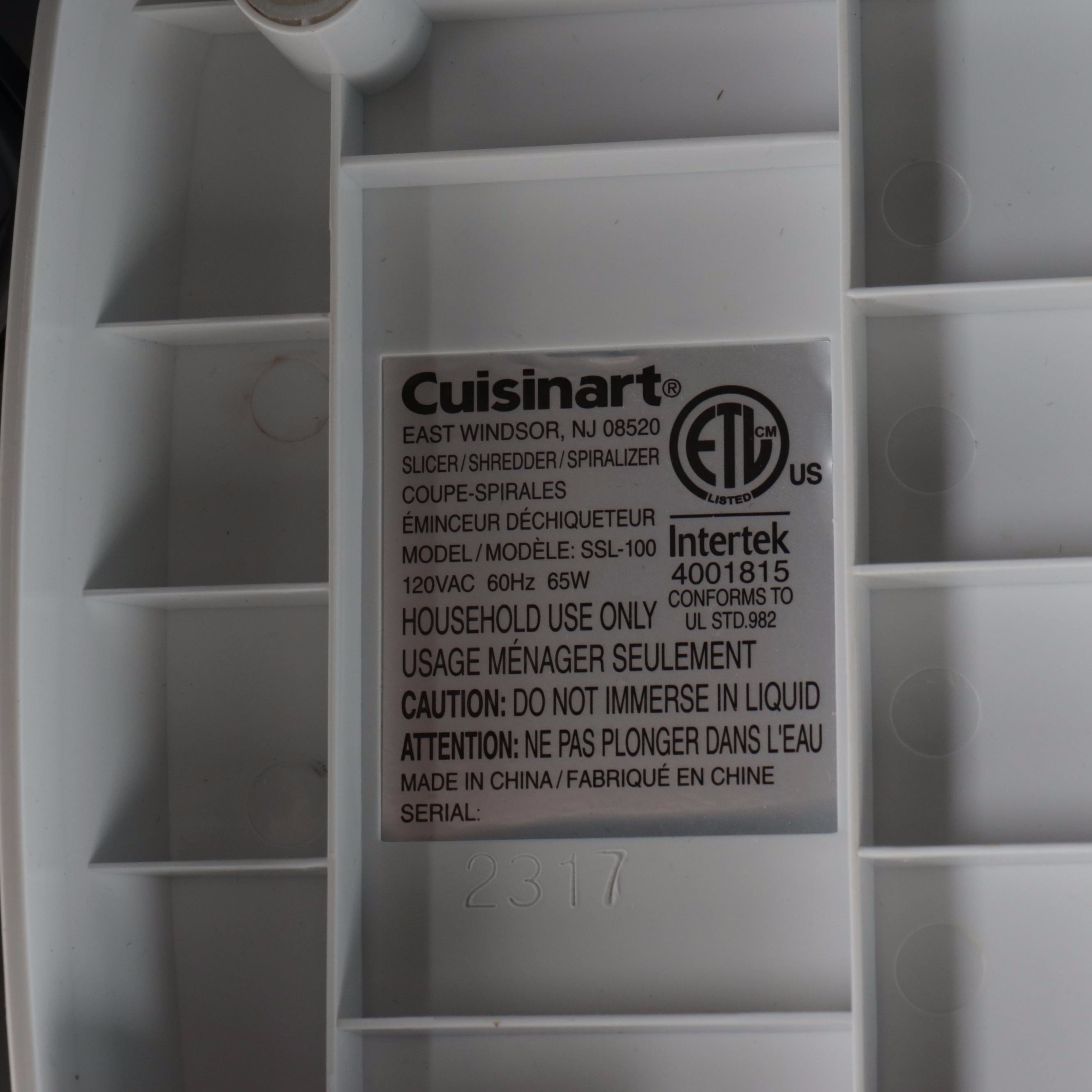 Cuisinart Ice Cream Maker and Vegetable Shredder with Other Appliance