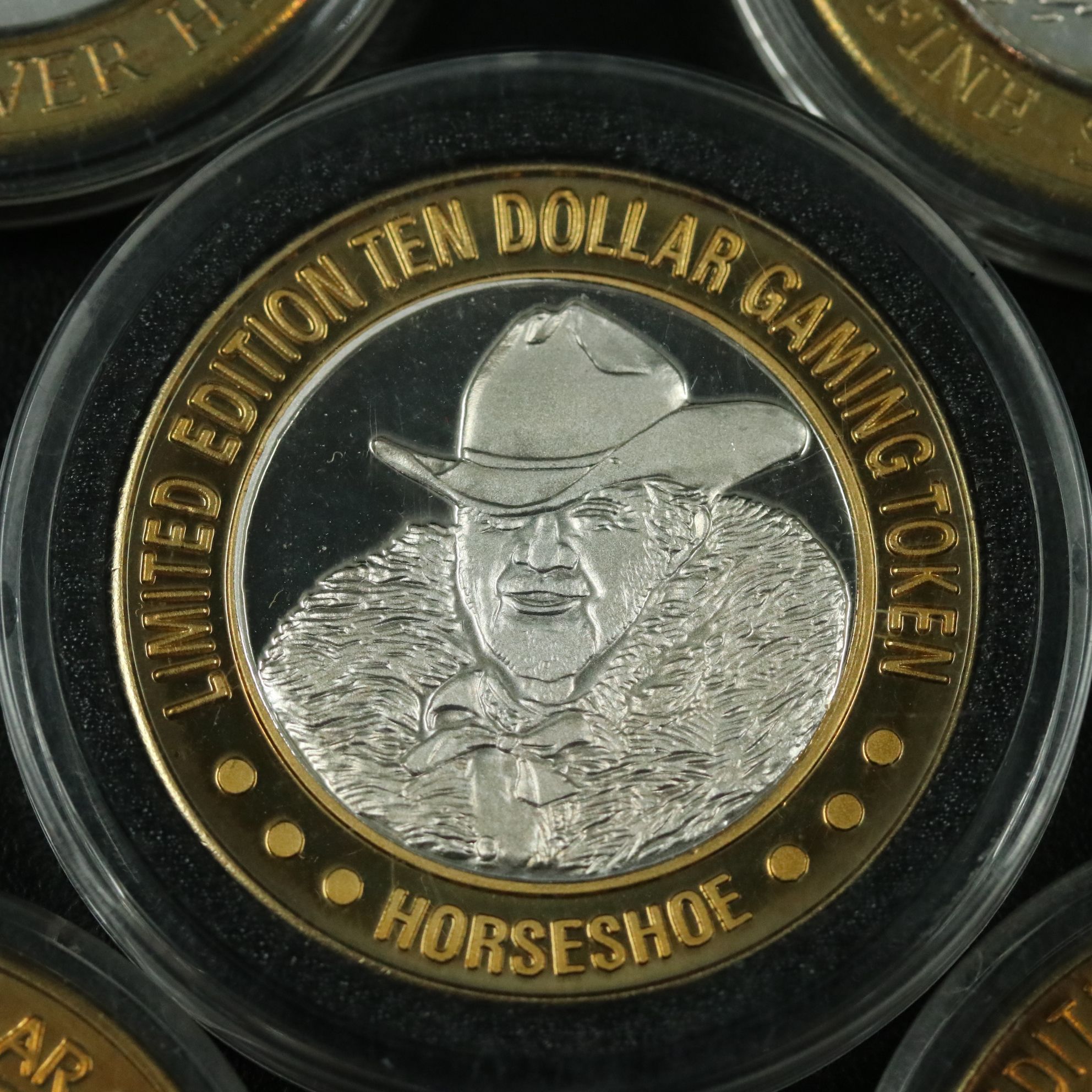 Five Casino Tokens with .999 Silver Centers