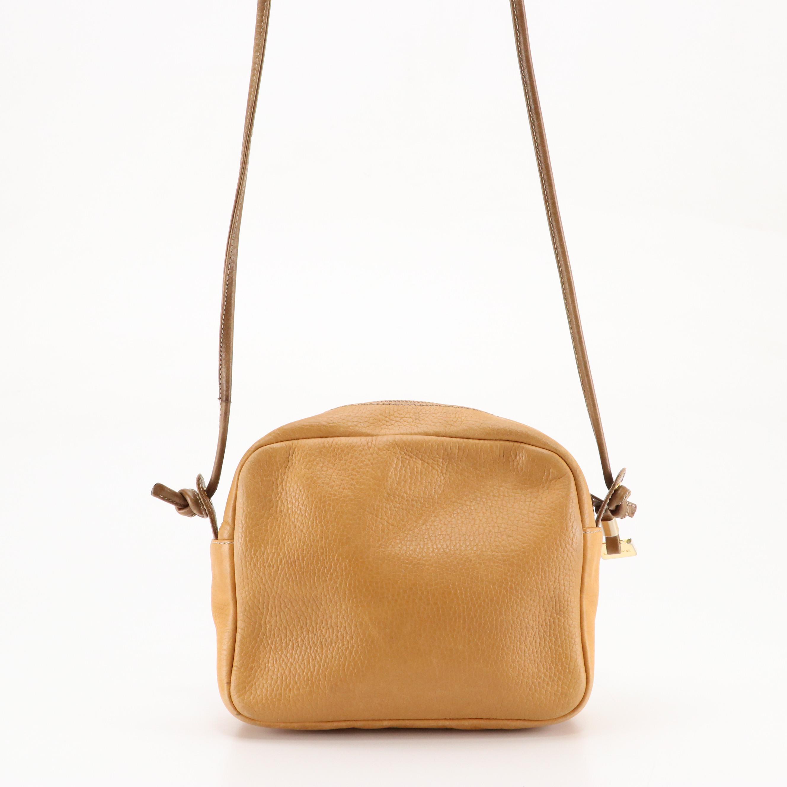 Loewe Anagram Embossed Crossbody Bag in Grained Leather