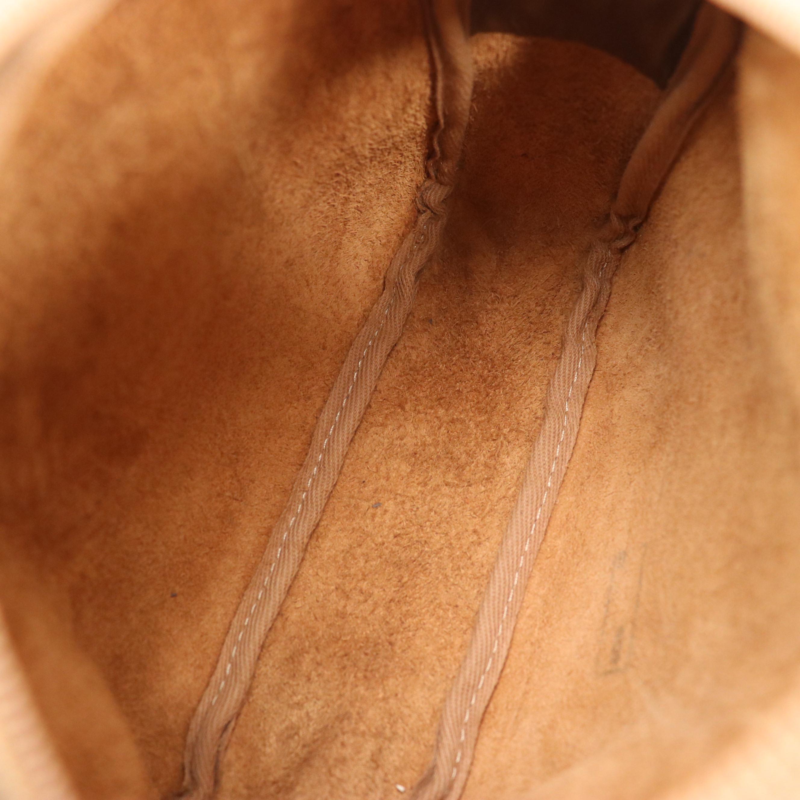 Loewe Anagram Embossed Crossbody Bag in Grained Leather