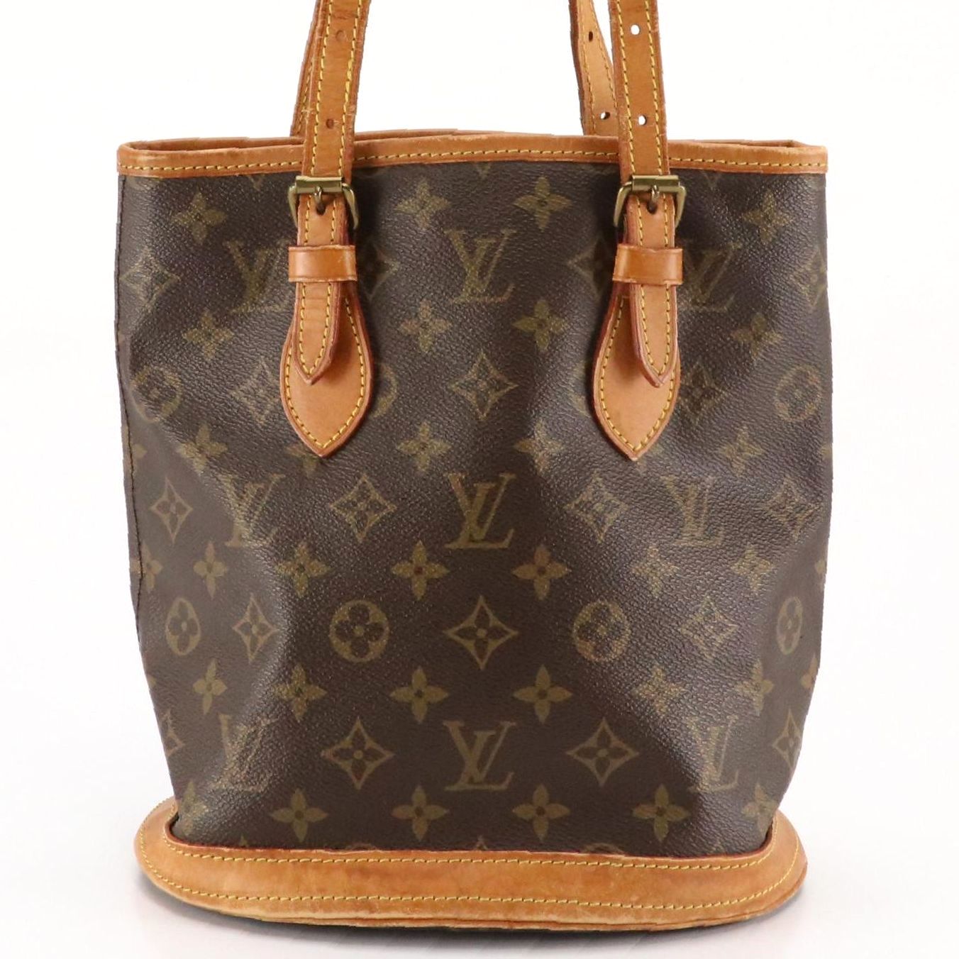Louis Vuitton Petite Bucket Bag in Monogram Canvas and Vachetta Leather