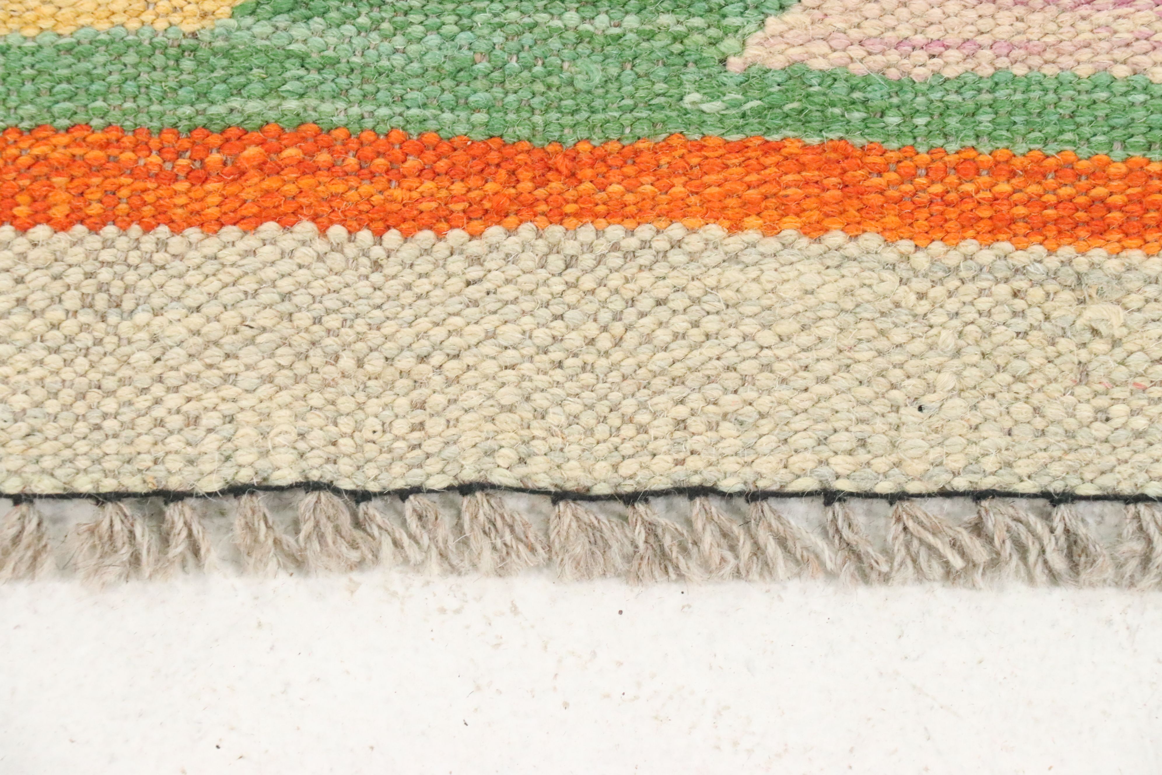 2'5 x 16'2 Handwoven Pakistani Kilim Carpet Runner