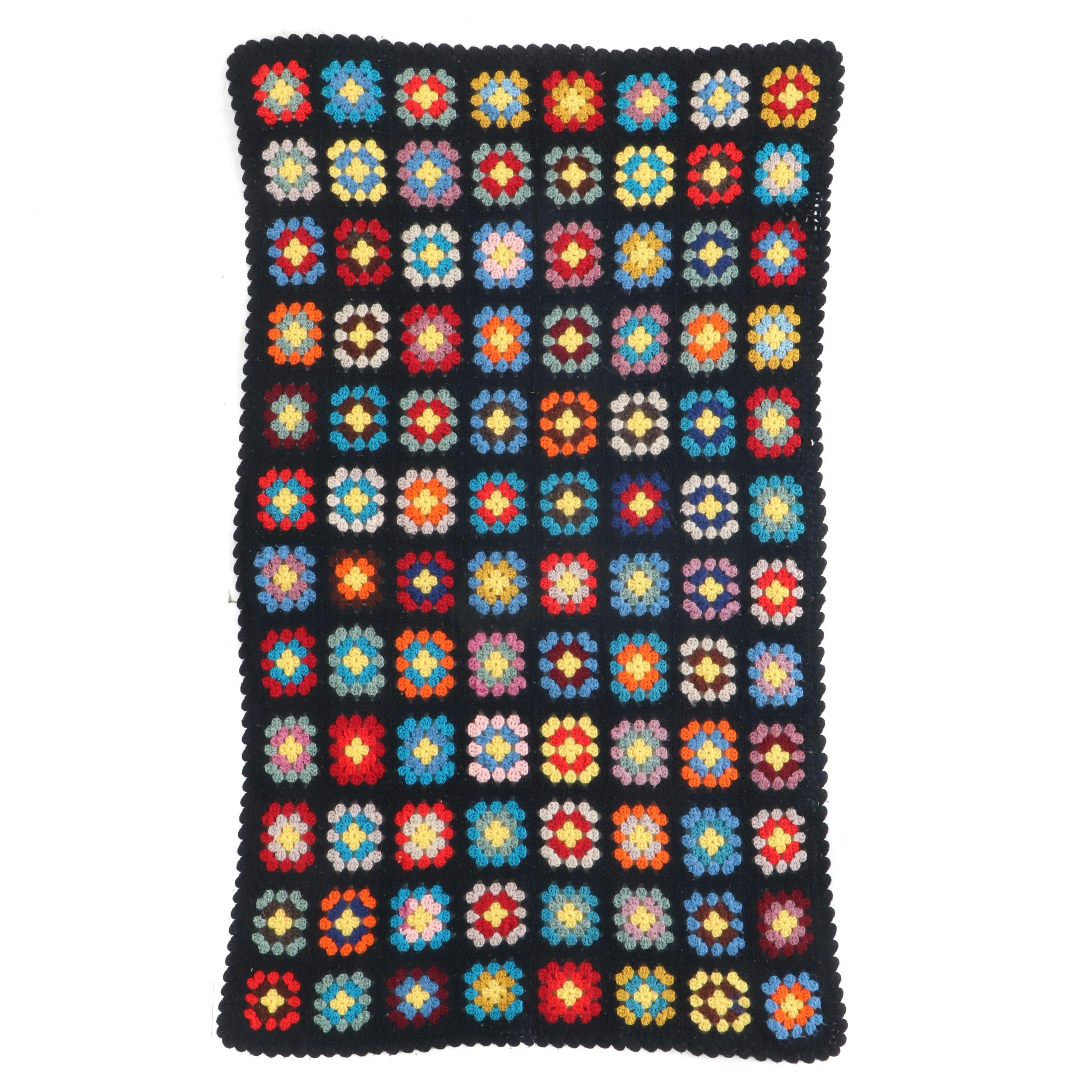 Handmade Granny Square Crochet Blanket