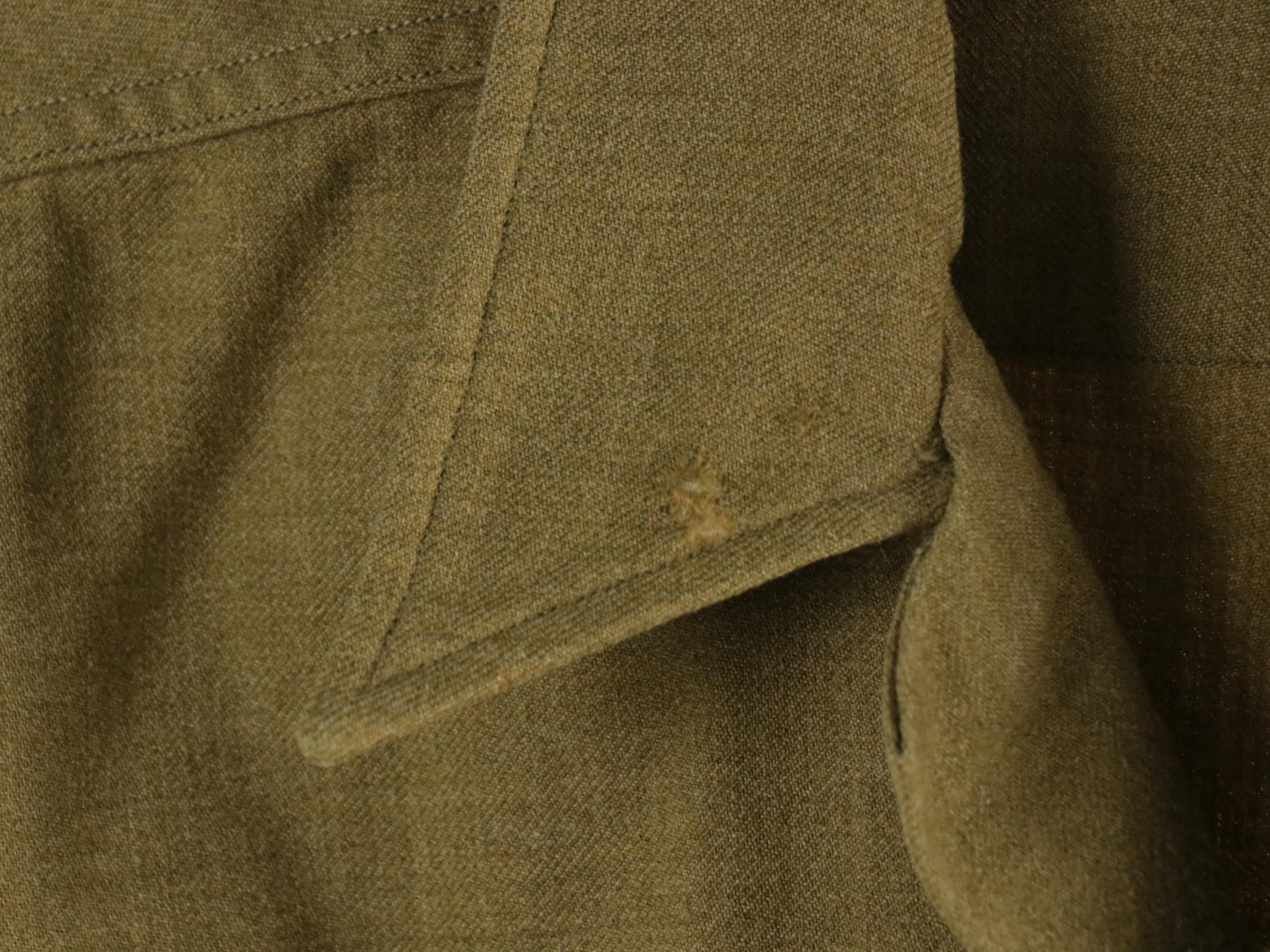 WWII Era US Army Service Dress Uniform, Overcoat, and Rubber-Lined Slicker