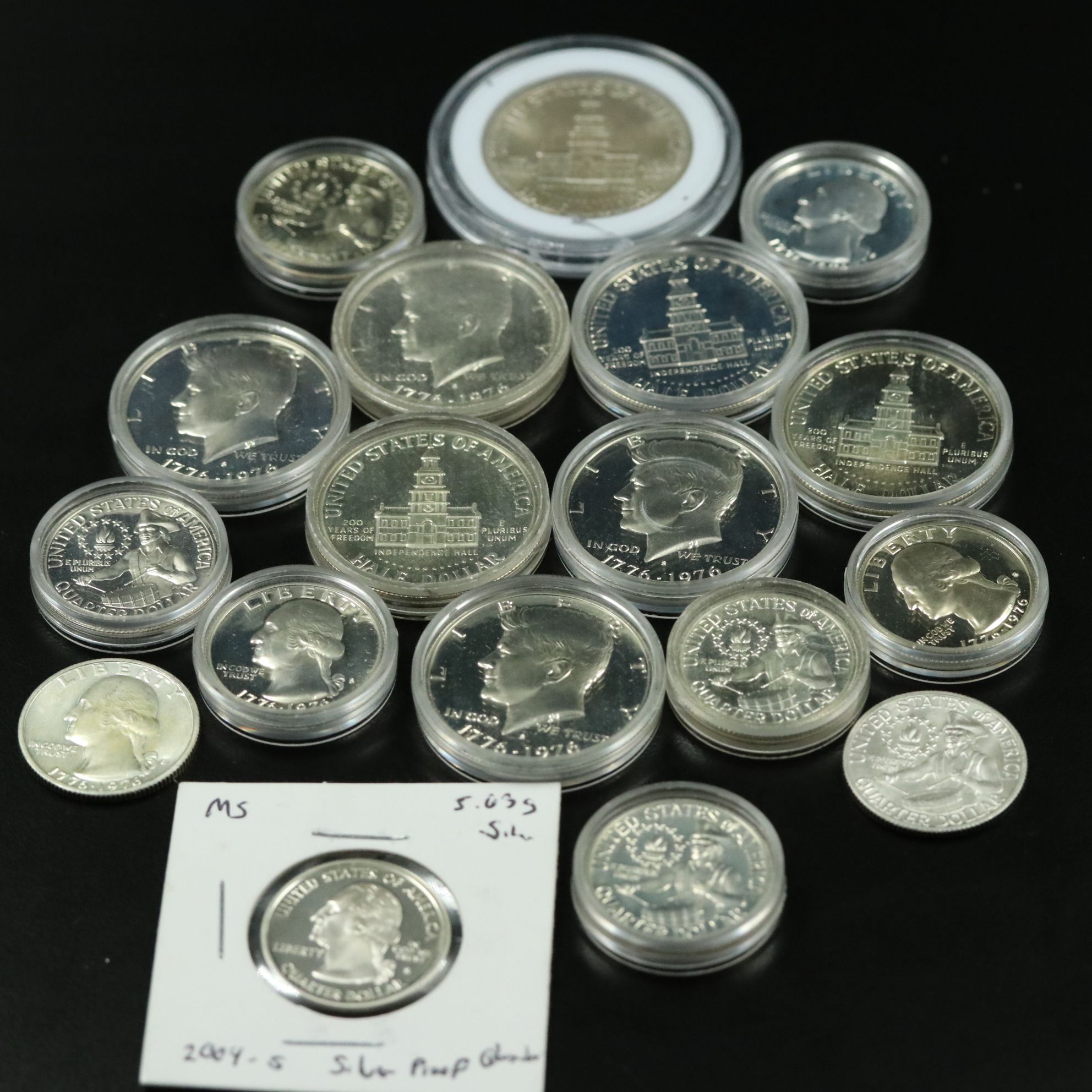 Fourteen 40% Silver Bicentennial Proof Coins and More